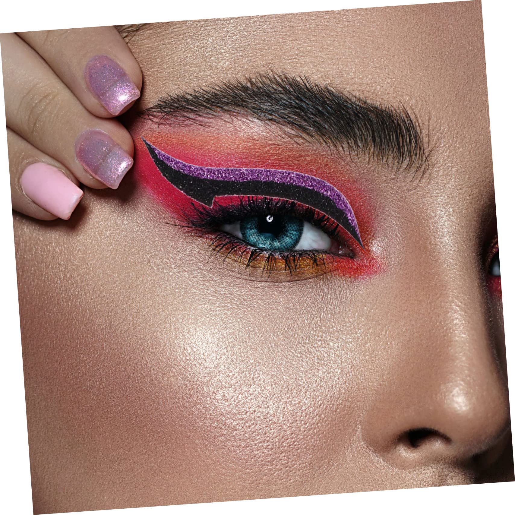 POPETPOP 200paare Wiederverwendbare Eyeliner Sticker Für Doppeltes Augenlid Farben Schnellen Augen-make-up-anwendung Für Täglichen Gebrauch Und