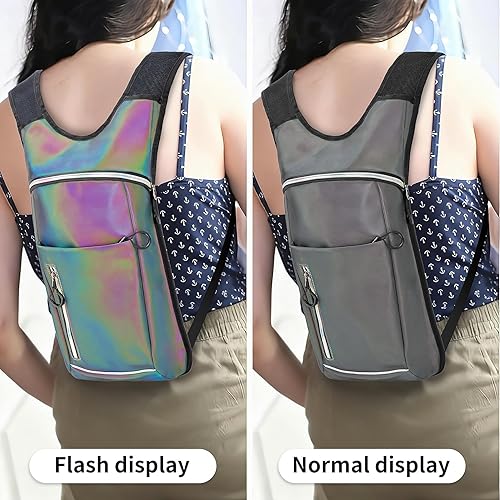 Miniatura 7 de Mochila de hidratación, mochila de agua con vejiga de agua de 2 L, paquete de hidratación esencial para festivales y rave, aislamiento ligero para