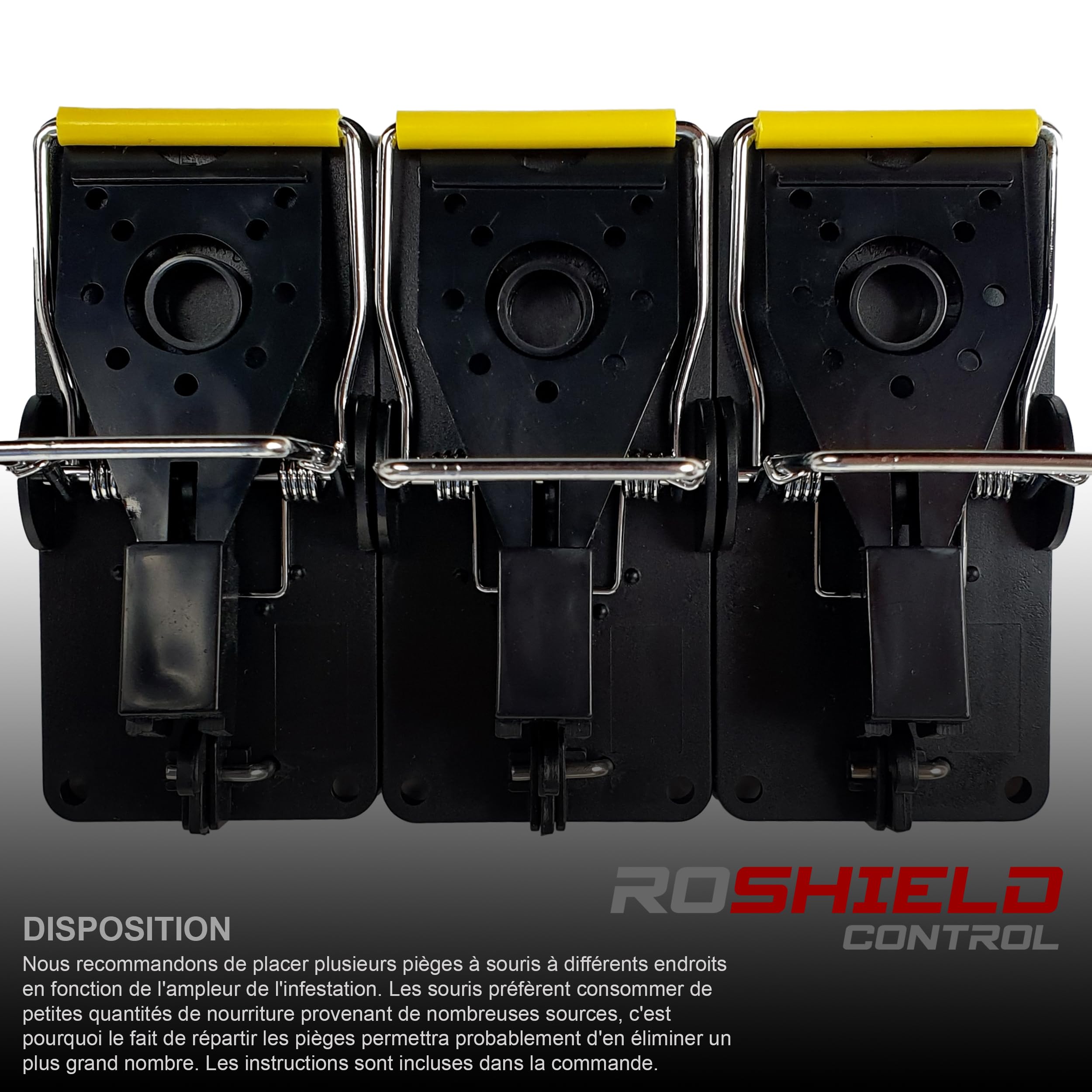 6 pièges à Souris Roshield, 6 Paquets de pièges réutilisables et résistants Qui tuent instantanément, Attrape-Souris très Sensible UK, piège à rongeurs sûr et Efficace pour l'intérieur et l'extérieur