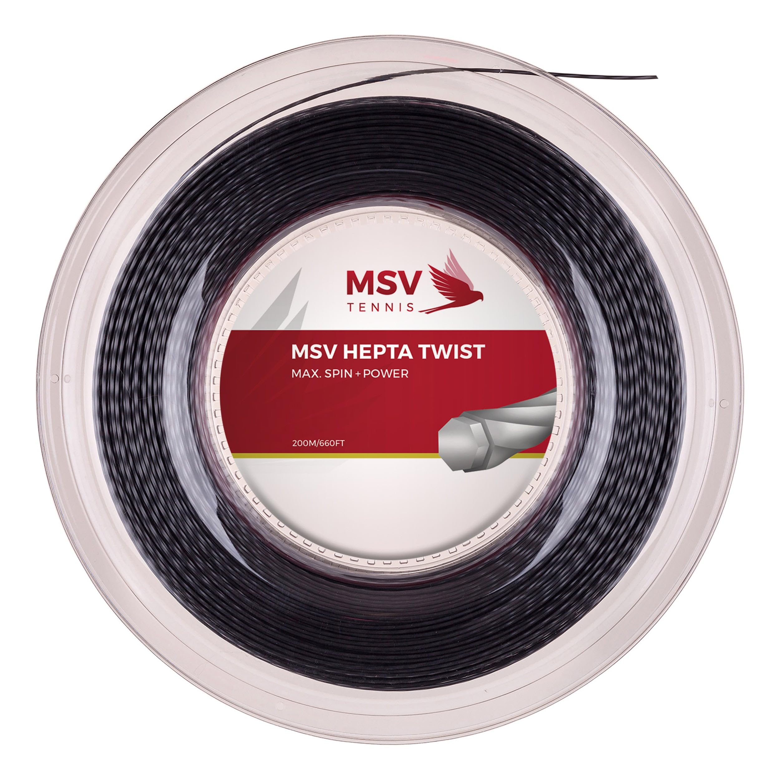 MSV Hepta Twist String Reel - Black, 1.25 Mm
