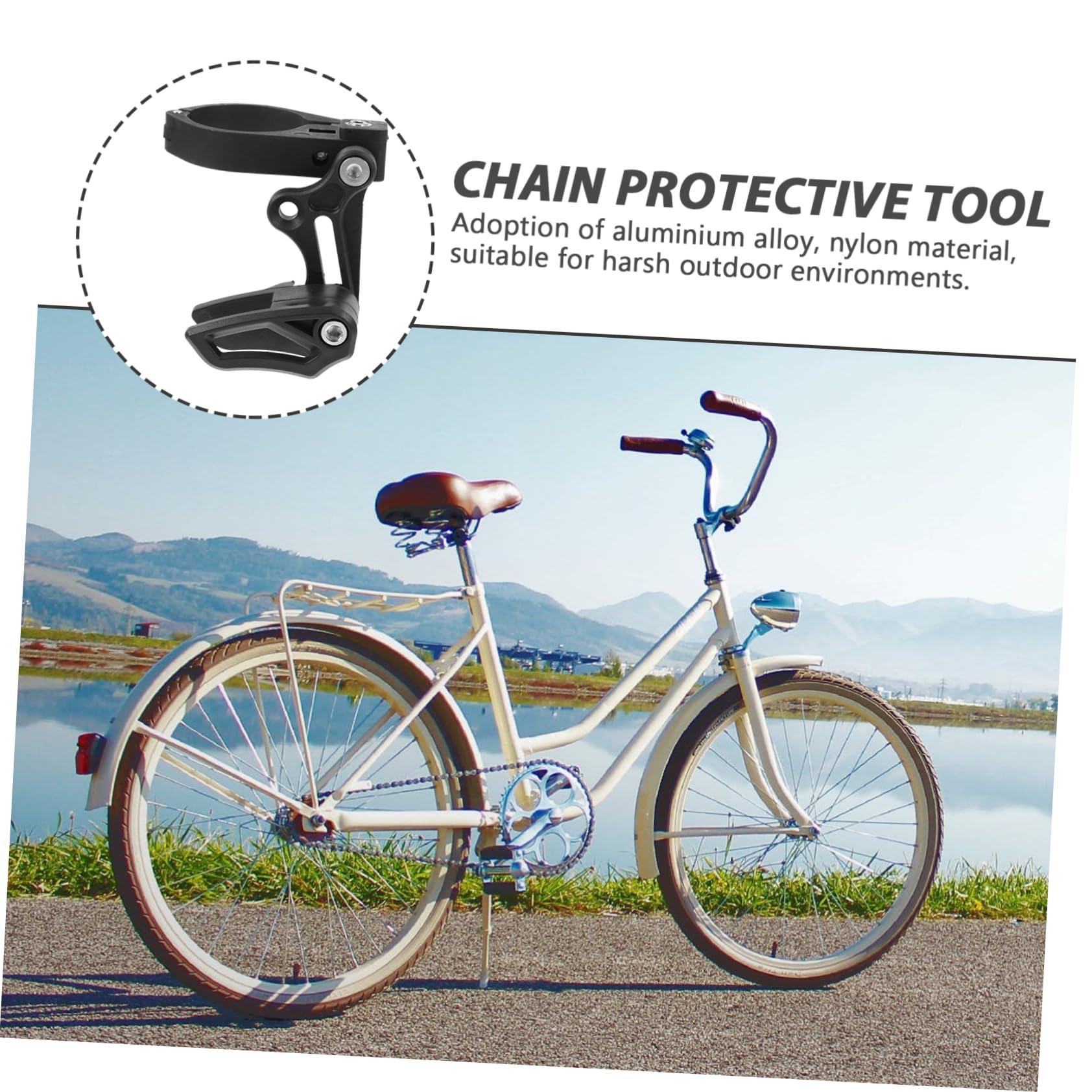 TOYANDONA Protezione e Guida per Mountain Bike Accessorio Resistente e Decorativo per Ciclistinero