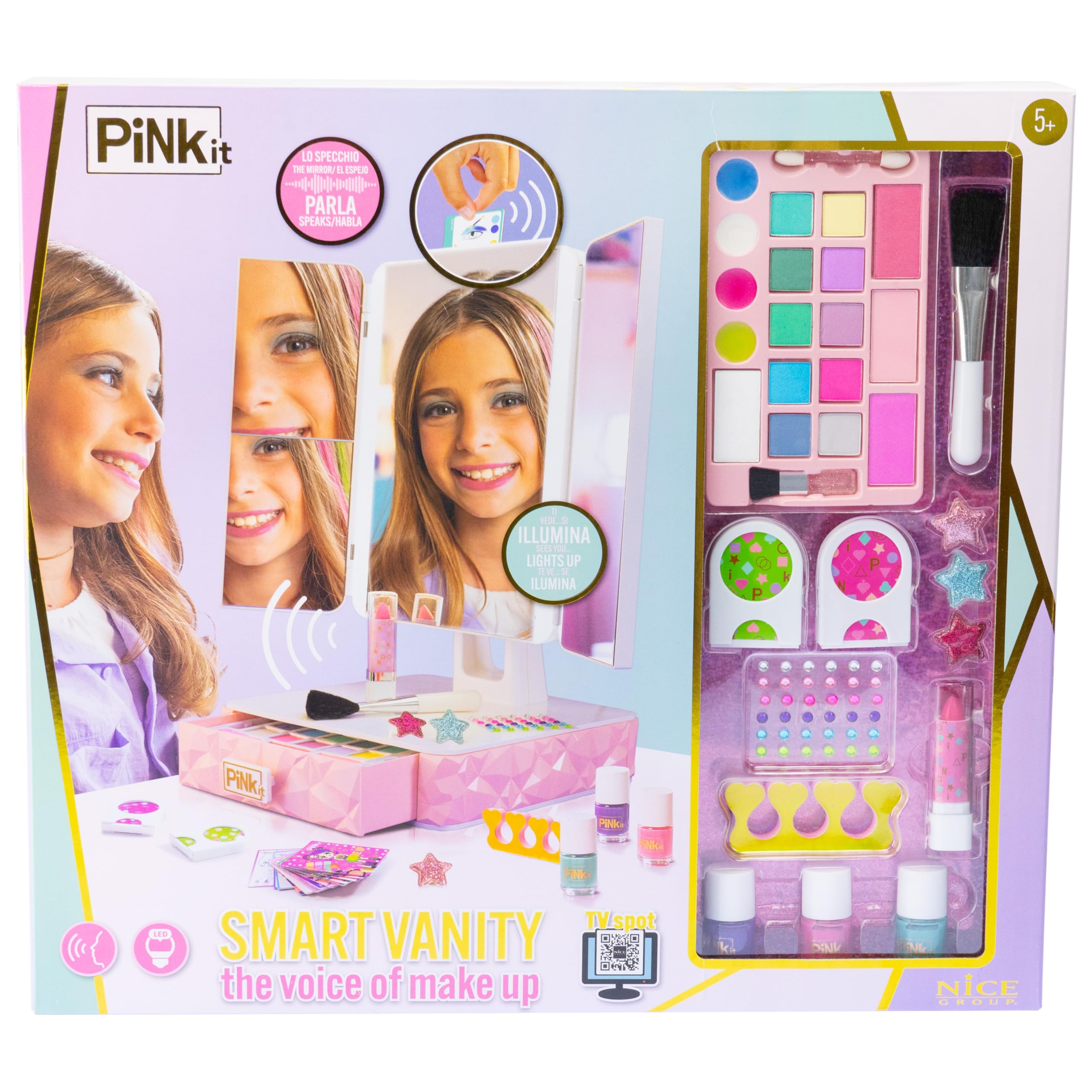 Smart Vanity, 1 Specchiera Interattiva con Trucchi