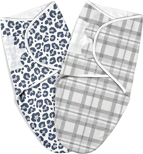 Manta para envolver bebé para niños y niñas, saco de dormir para recién nacidos de 0 a 3 meses, manta de algodón orgánico para envolver 2 unidades,