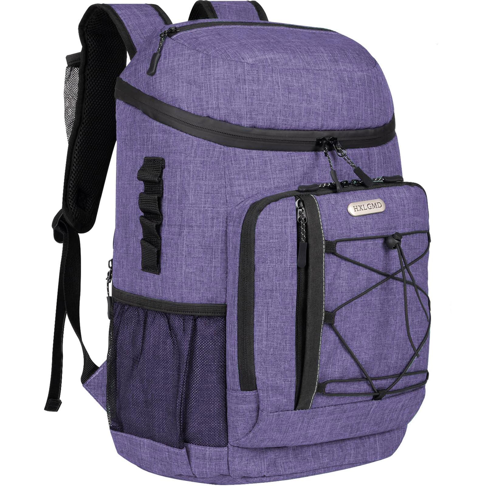 HXLGMD Backpack Coolers Insulated Leak Proof 30 Cans, Soft Sided Insulated Cooler Bags Ice Chest Backpack for Beach Travel Camping, with Reusable Ice Packs