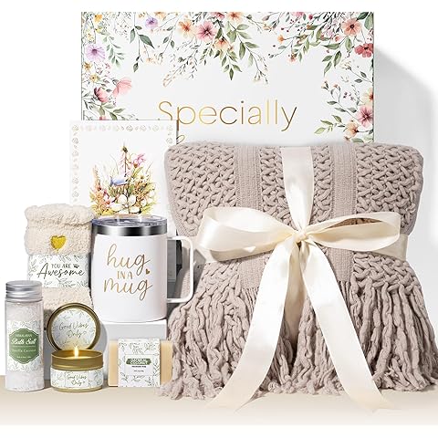 Self Care Gifts for Women Get Well Soon Gifts, Birthday Gifts for Women Care Package, Sympathy Gift Baskets Spa Gifts Set, Thinking of You Inspirational Christmas Gifts for Mom Her Friend Sister Wife