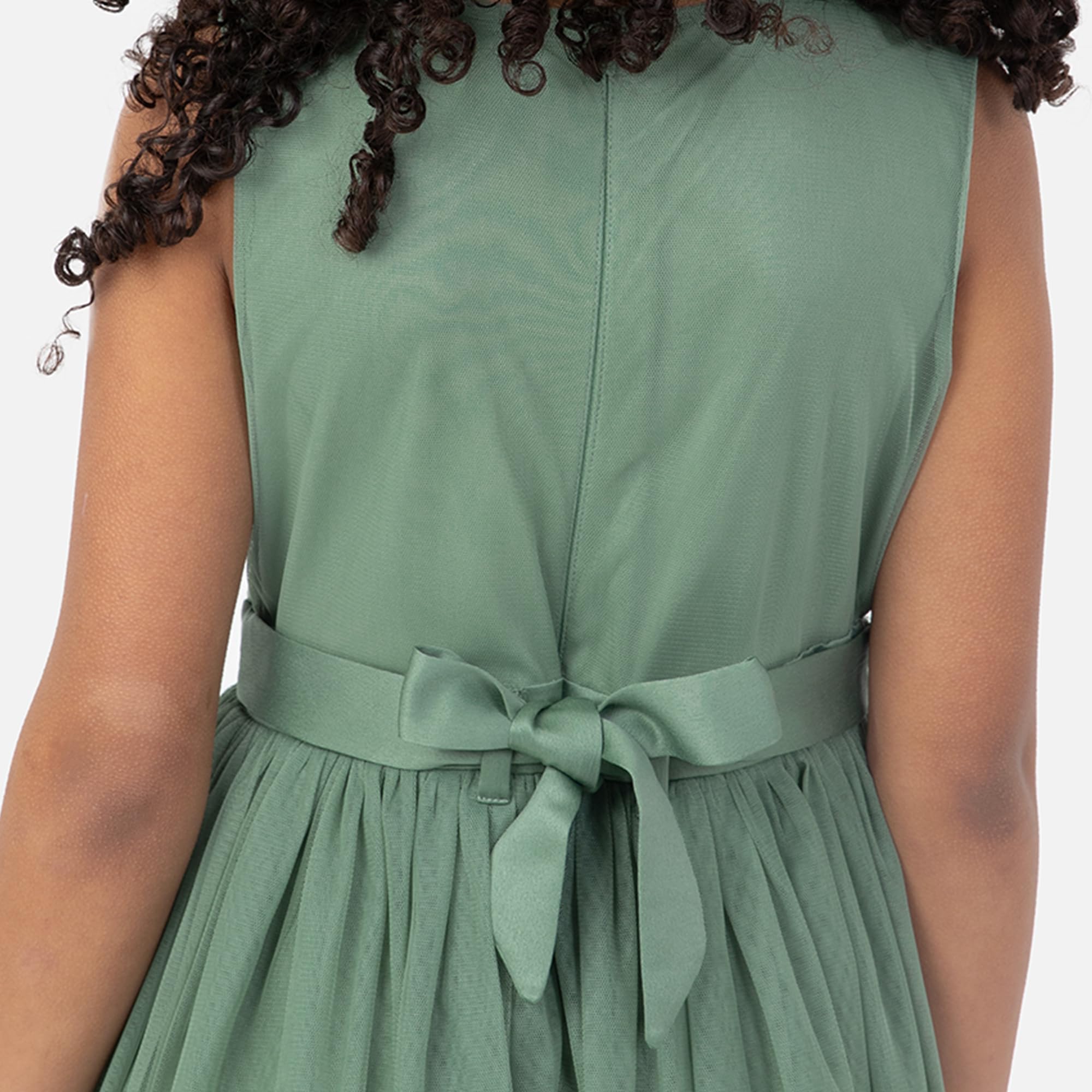 Maya Deluxe Mädchen Paillettenverziertes Hochzeit Und Geburtstag Festlich Mit Bandschleife Brautjungfernkleid Kleid – Bild 4