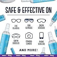 Vista 5 de Spray limpiador de lentes de gafas con tecnología Nano Magic 6 oz (1 paquete) Fórmula de grado profesional, sin silicona para gafas, teléfono