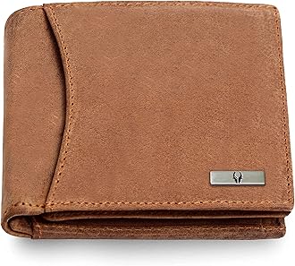 WildHorn India RFID Protected Leather Men's Wallet, TAN HUNTER, Classic