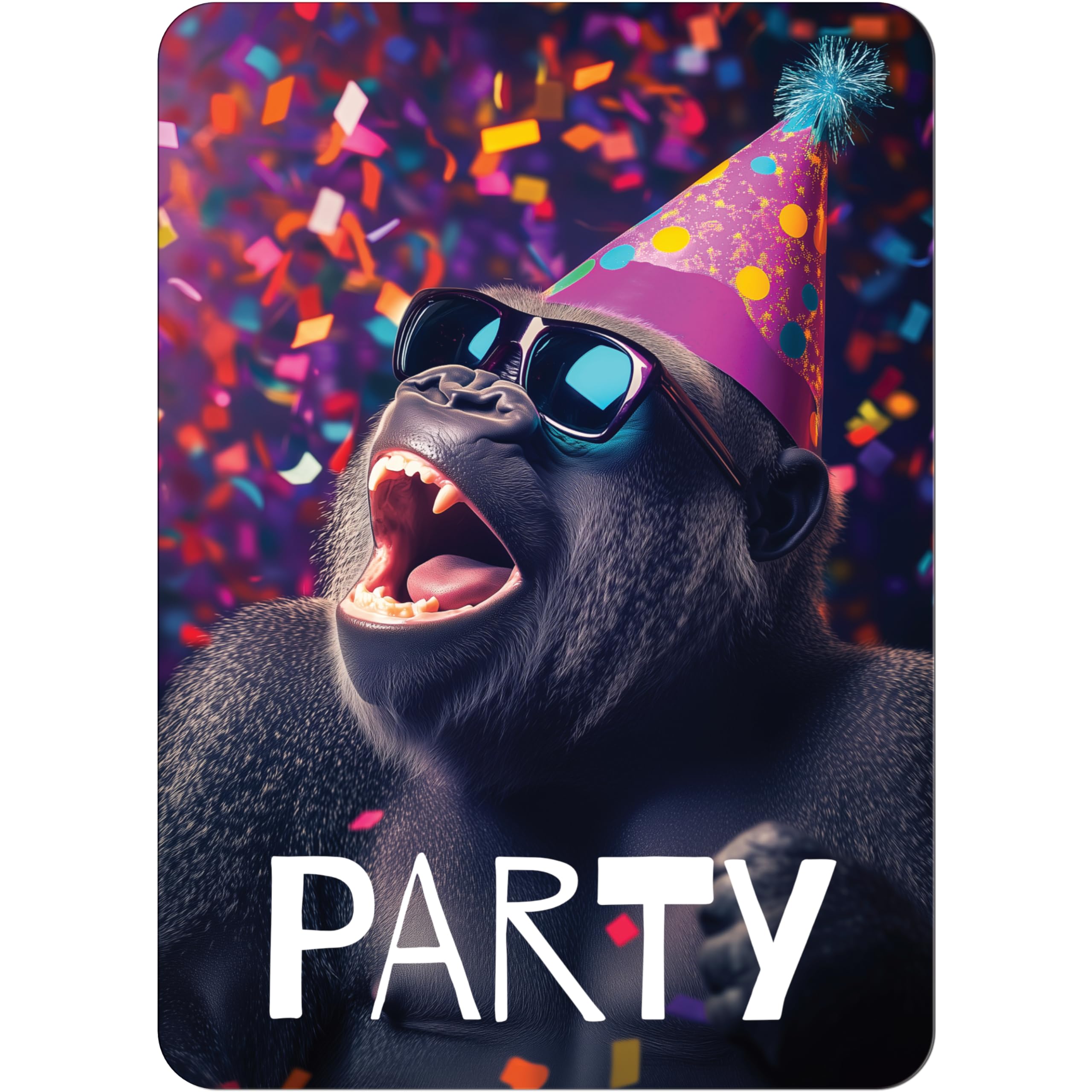 PACKLIST® Birthday Invitation Cards – 12x Gorilla Invitation Cards for Your Party – Fun Invitations for Kids' Birthdays, Themed Parties, and Unforgettable Special Events!