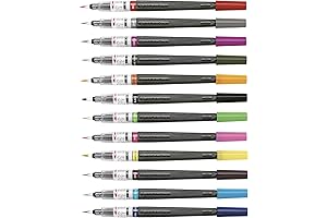 Pentel Milky Brush Pens: Pigment Ink Brush Pens for Art Projects, Hand...