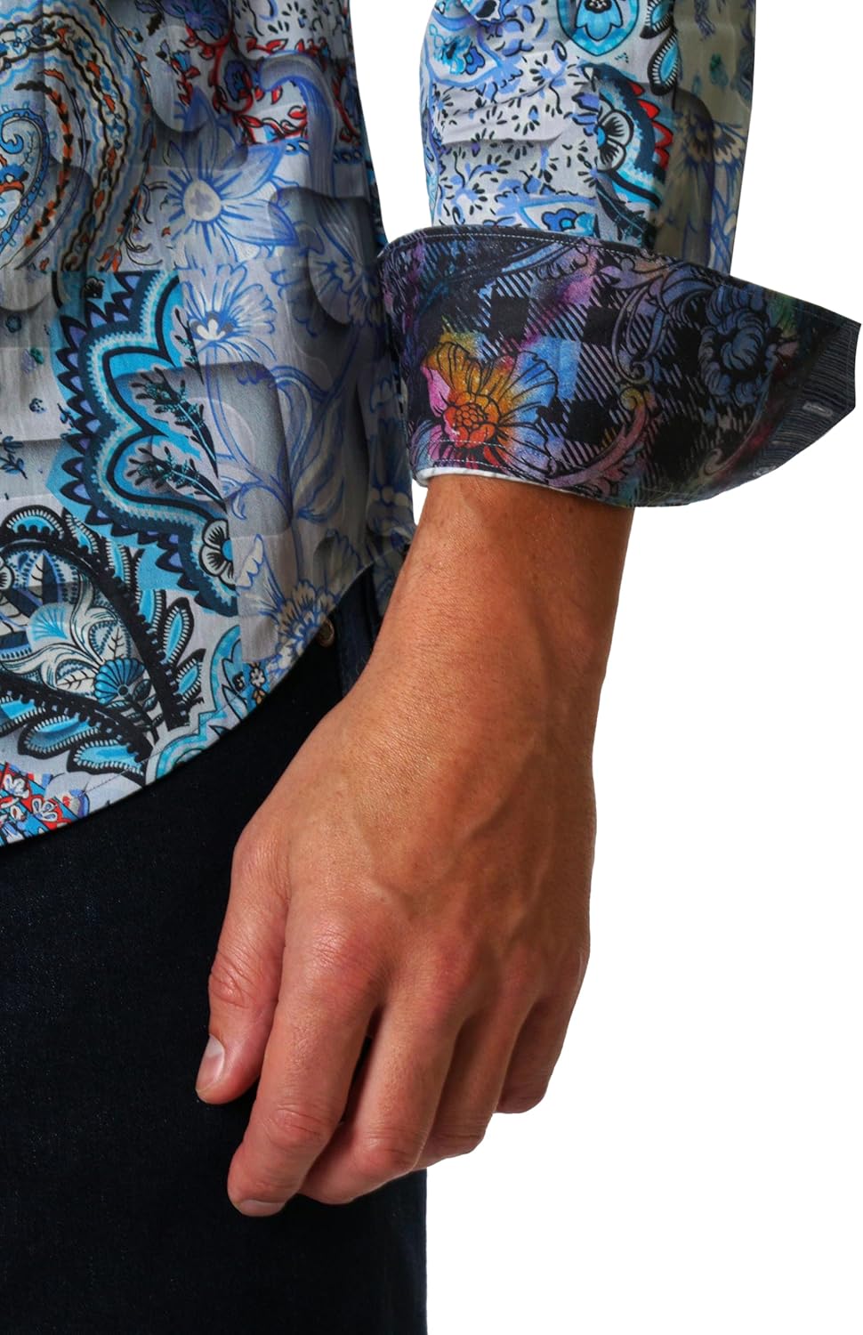 Robert Graham Men's Webbs Long Sleeve Woven Button Down Shirt