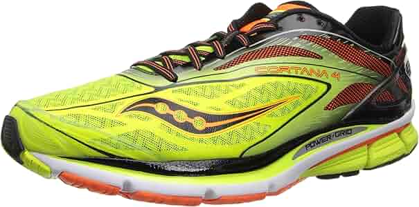 Saucony Men's Cortana 4 Running Shoe,Citron/Orange/Black,11.5 M US | Road  Running - Amazon.com