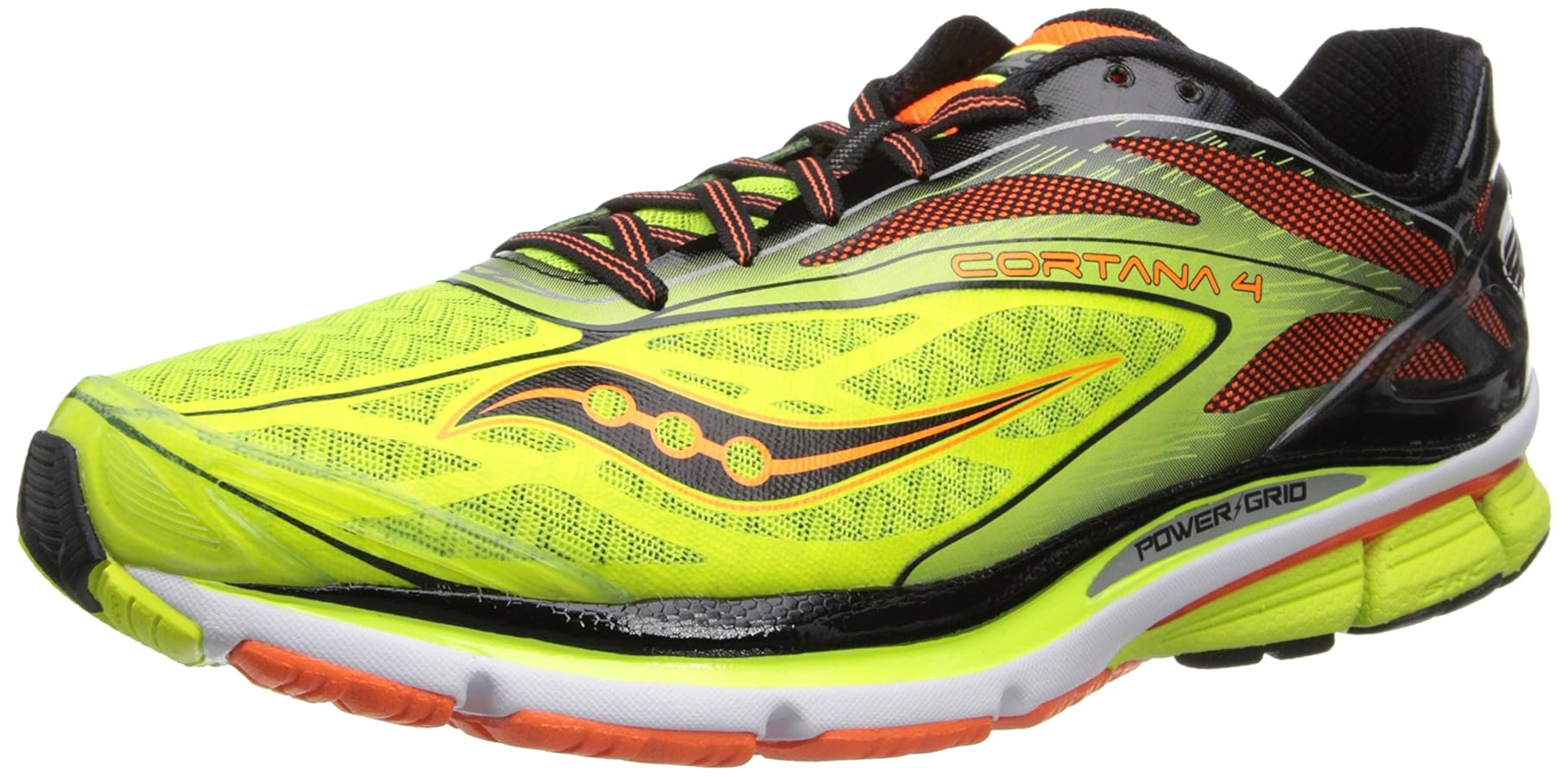 Amazon.com | Saucony Men's Cortana 4 Running Shoe,Citron/Orange/Black,11.5  M US | Road Running