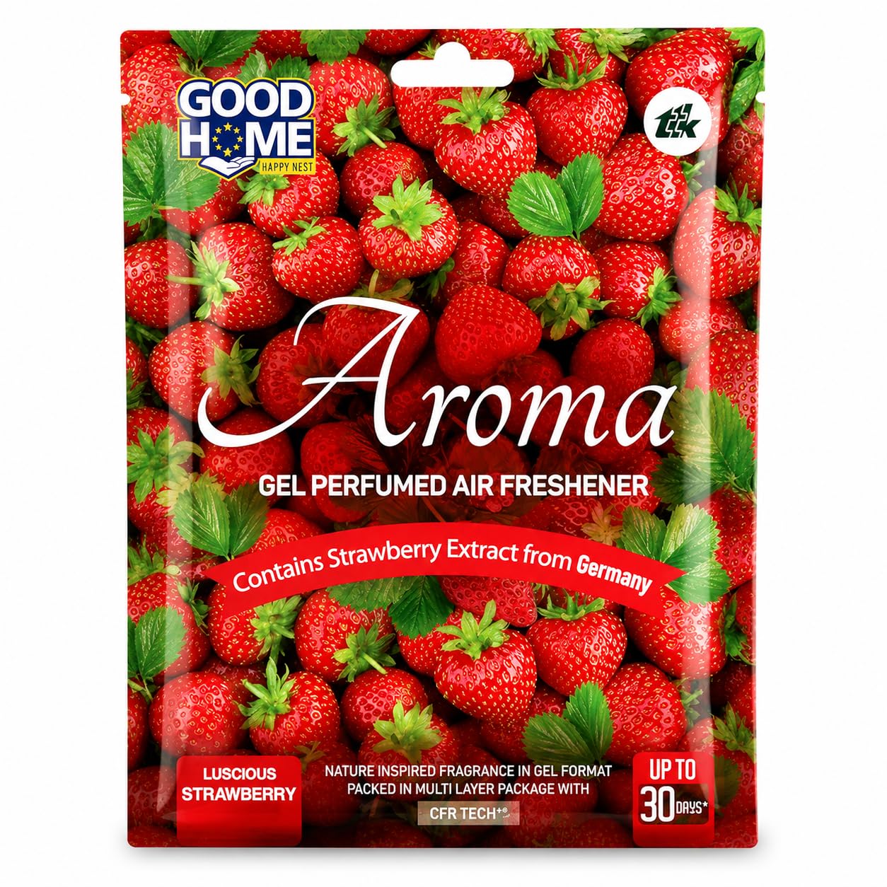 Gel Based Strawberry Fragrance Air Freshener | Long Lasting Aroma for Bathroom, Wardrobe & Office, Room & Car | 10g x 4 Pc-image-7