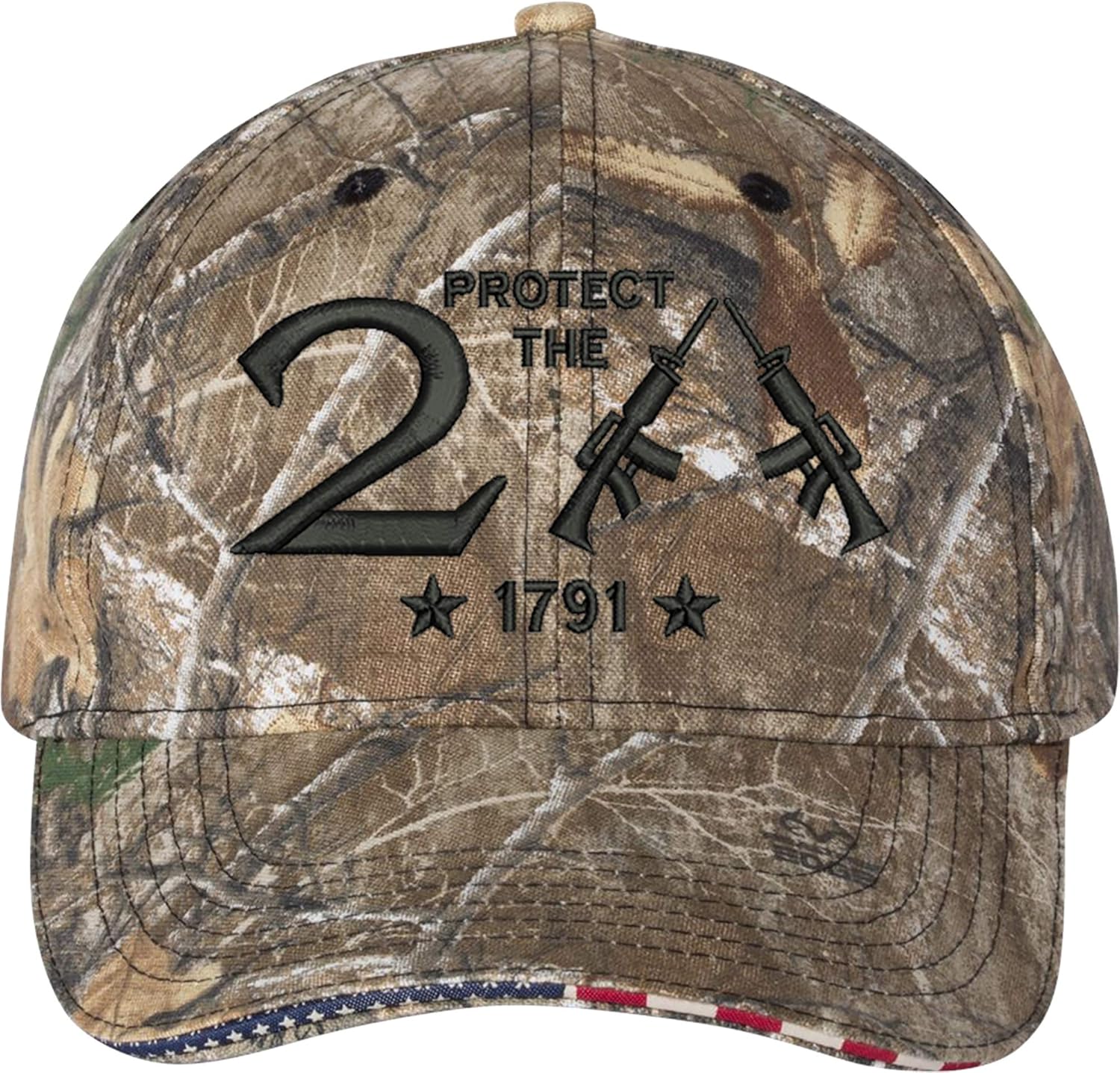 AmazingShirts Protect The 2nd Amendment 1791 AR15 Guns Right Freedom Embroidered One Size Fits All Structured Hats