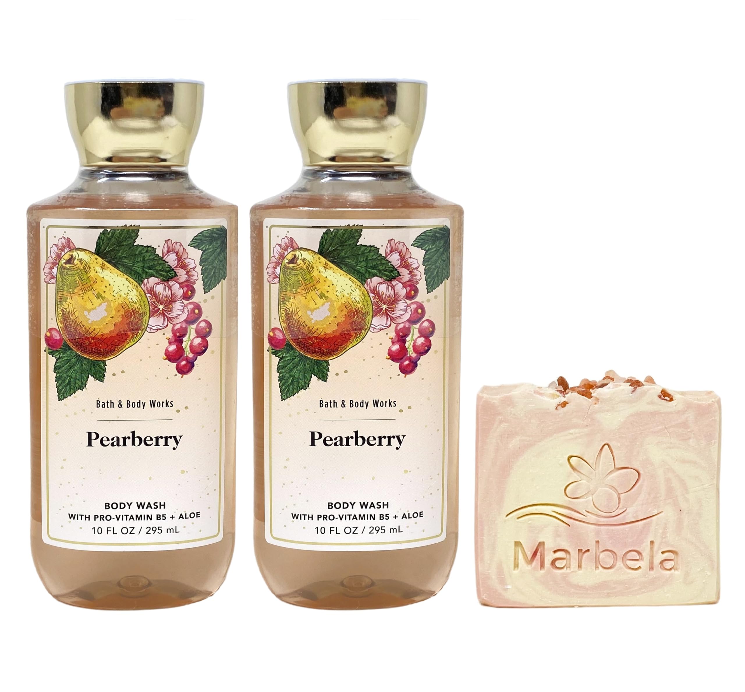 Amazon.com : Bath & Body Works Pearberry 2 Pack Body Wash Bundle