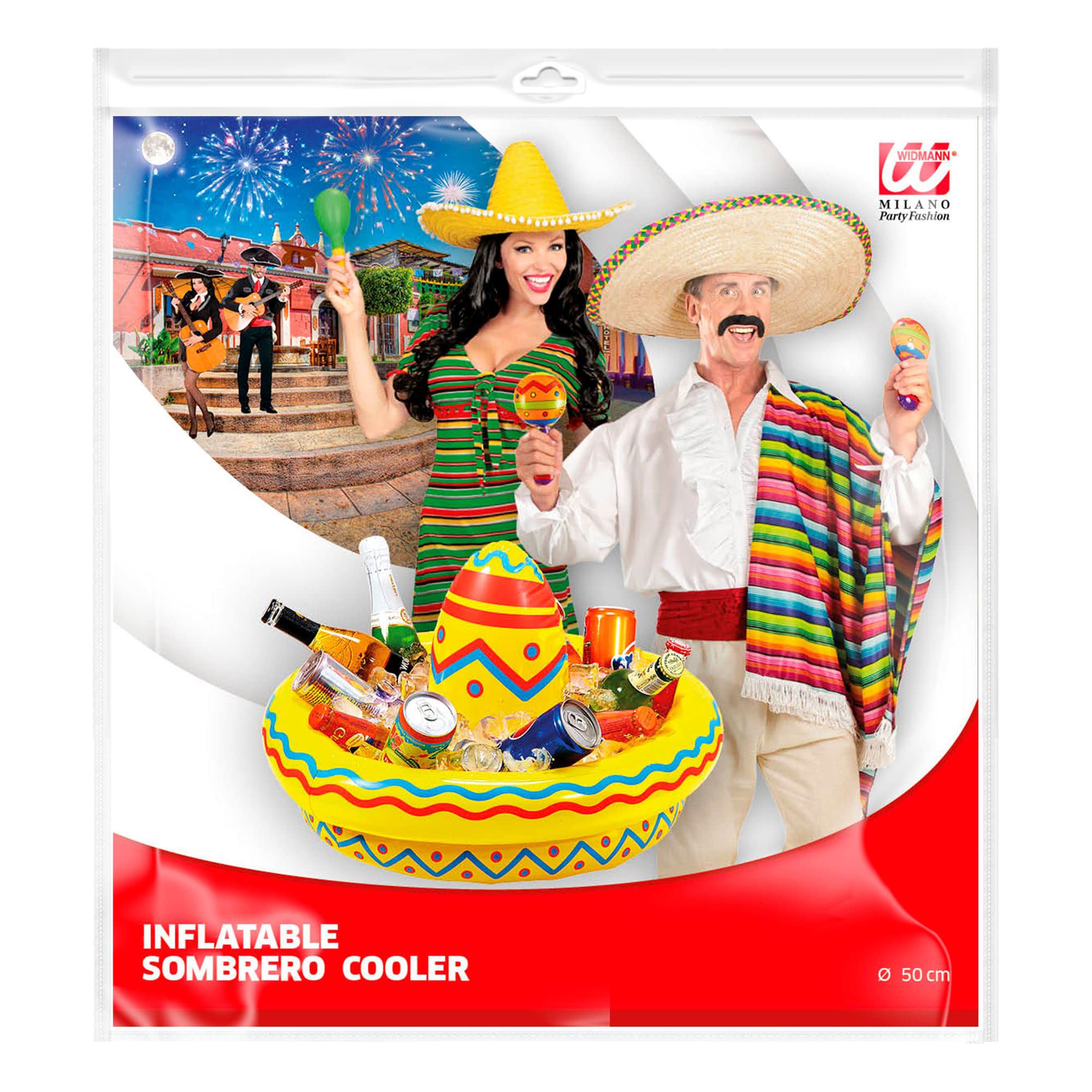 Widmann wid04839 ? Inflatable Sombrero Drink, 50 cm, Yellow, One Size, taglia única - Image 2