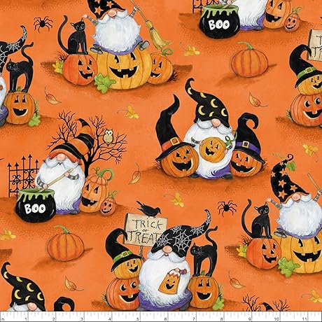 Wilmington Prints: The Delightful Scenic Gnomes Fabric