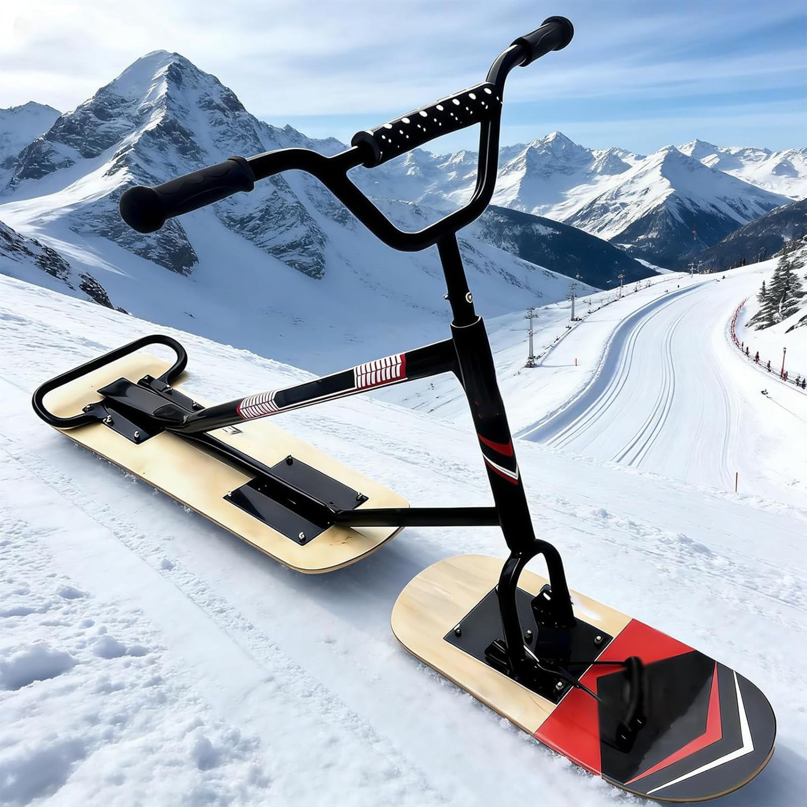 All-Terrain Snowboards mit hoher Tragfähigkeit und 360-Grad-Lenkung für den Familiengebrauch