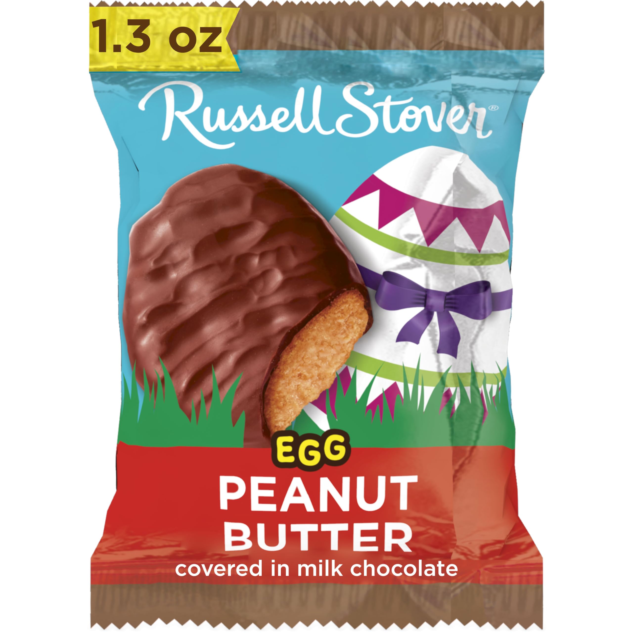Russell StoverEaster Peanut Butter Milk Chocolate Easter Egg, 1.3 oz each