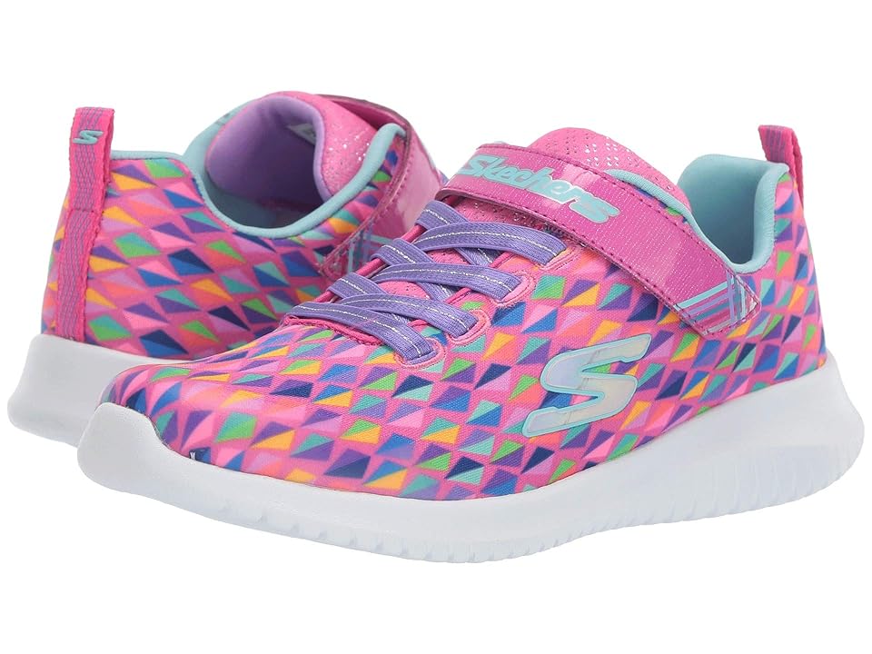 

SKECHERS KIDS Ultra Flex 81544L (Little Kid/Big Kid) (Neon Pink/Multi) Girl's Shoes