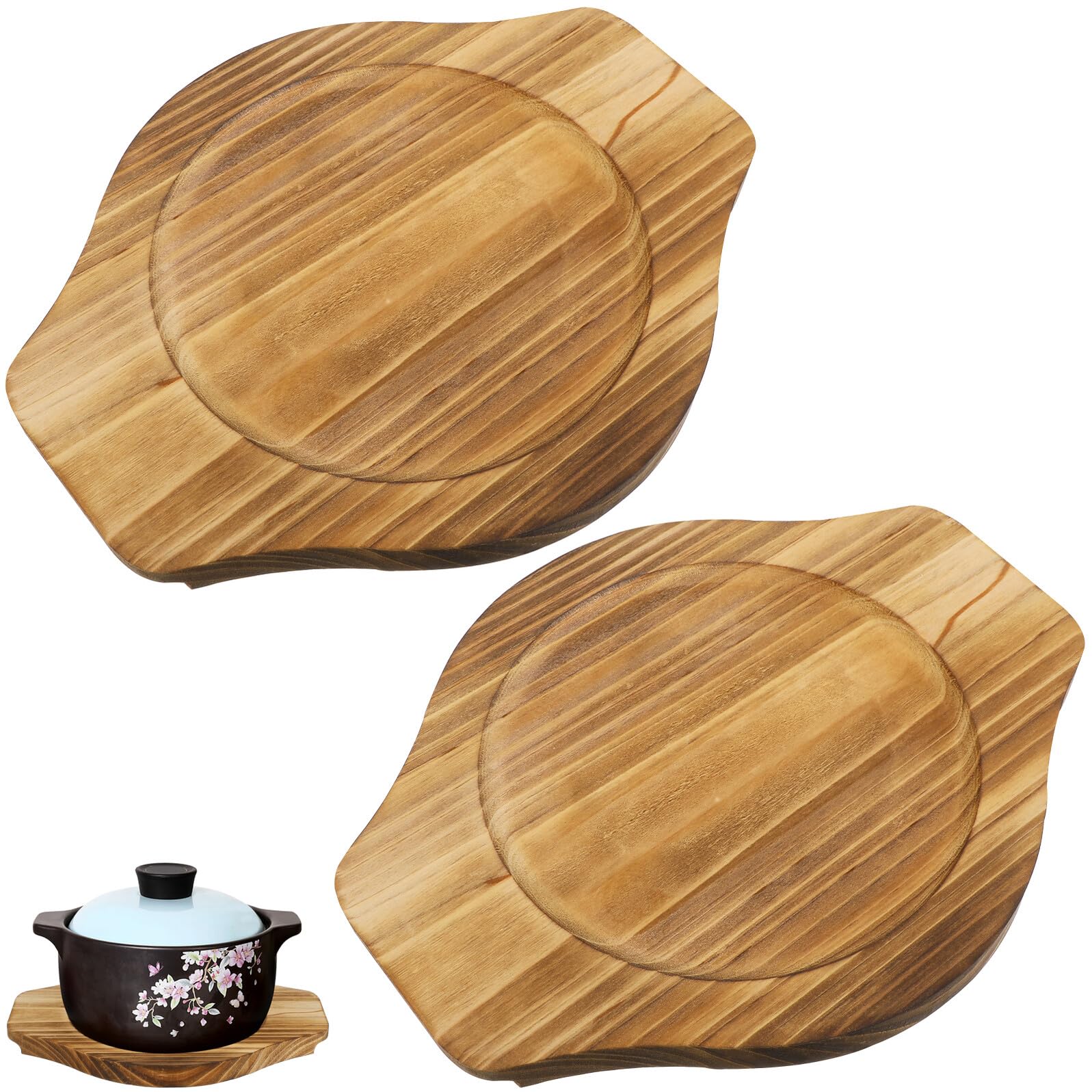 Tapete para ollas de madera Homoyoyo ideal para servir platos calientes en casa