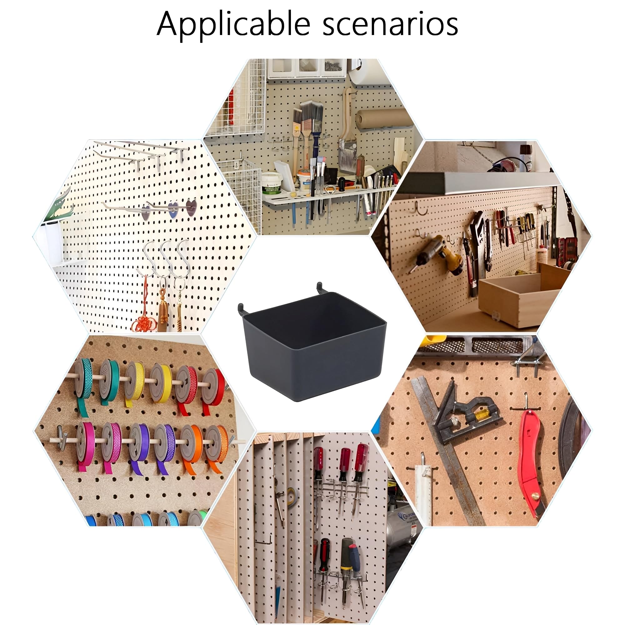 80PCS Set Di Gancio a Chiodo, Accessori Per Gancio a Foro, Accessori Per Gancio a Chiodo Con Gancio In Metallo, Set Di Gancio Per Utensili Hardware, Adatto Per Garage Del Supermercato