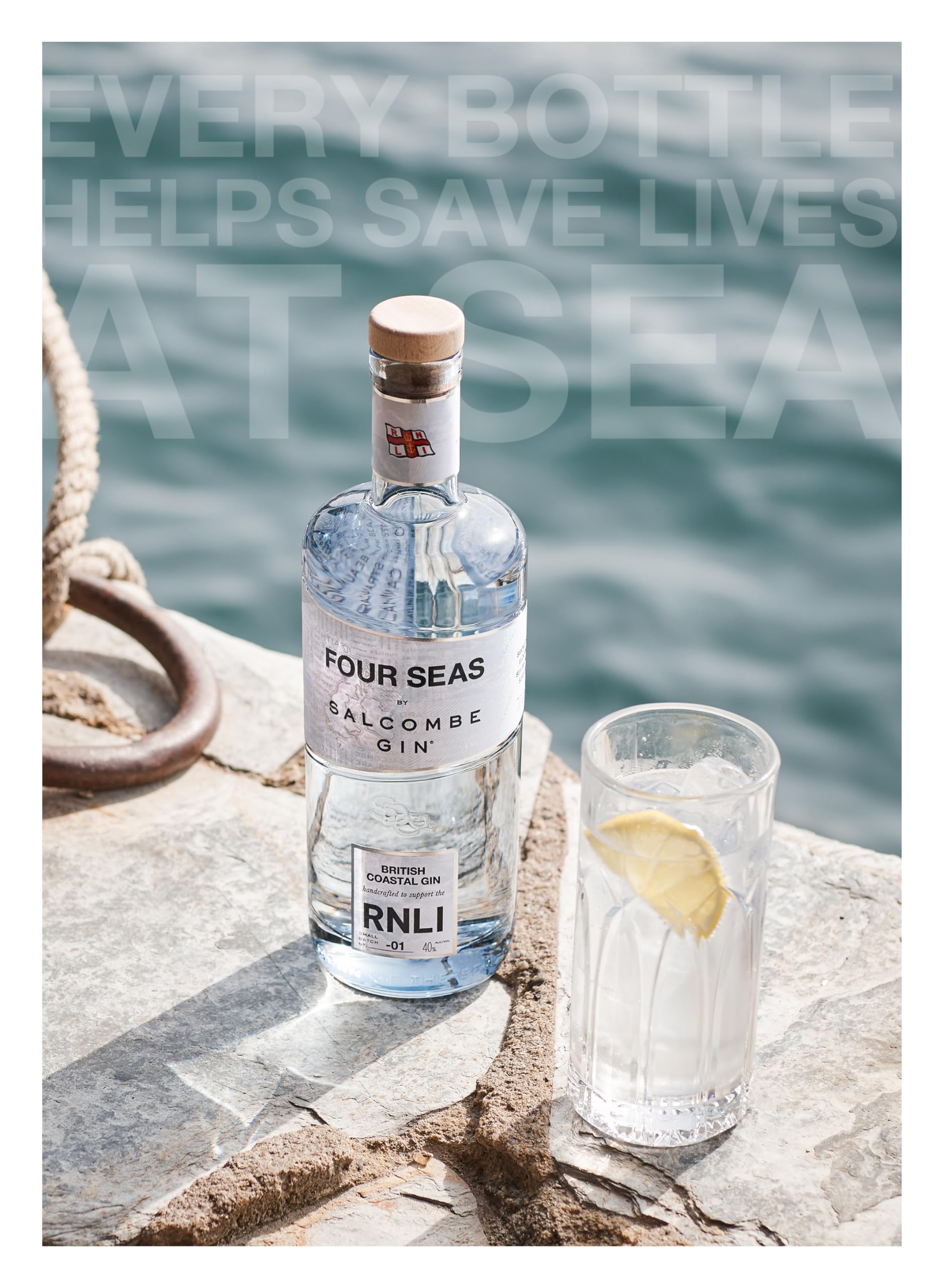 Salcombe London Dry Gin „Four Seas“, Devon, England, 0,7 L, 40% Vol.