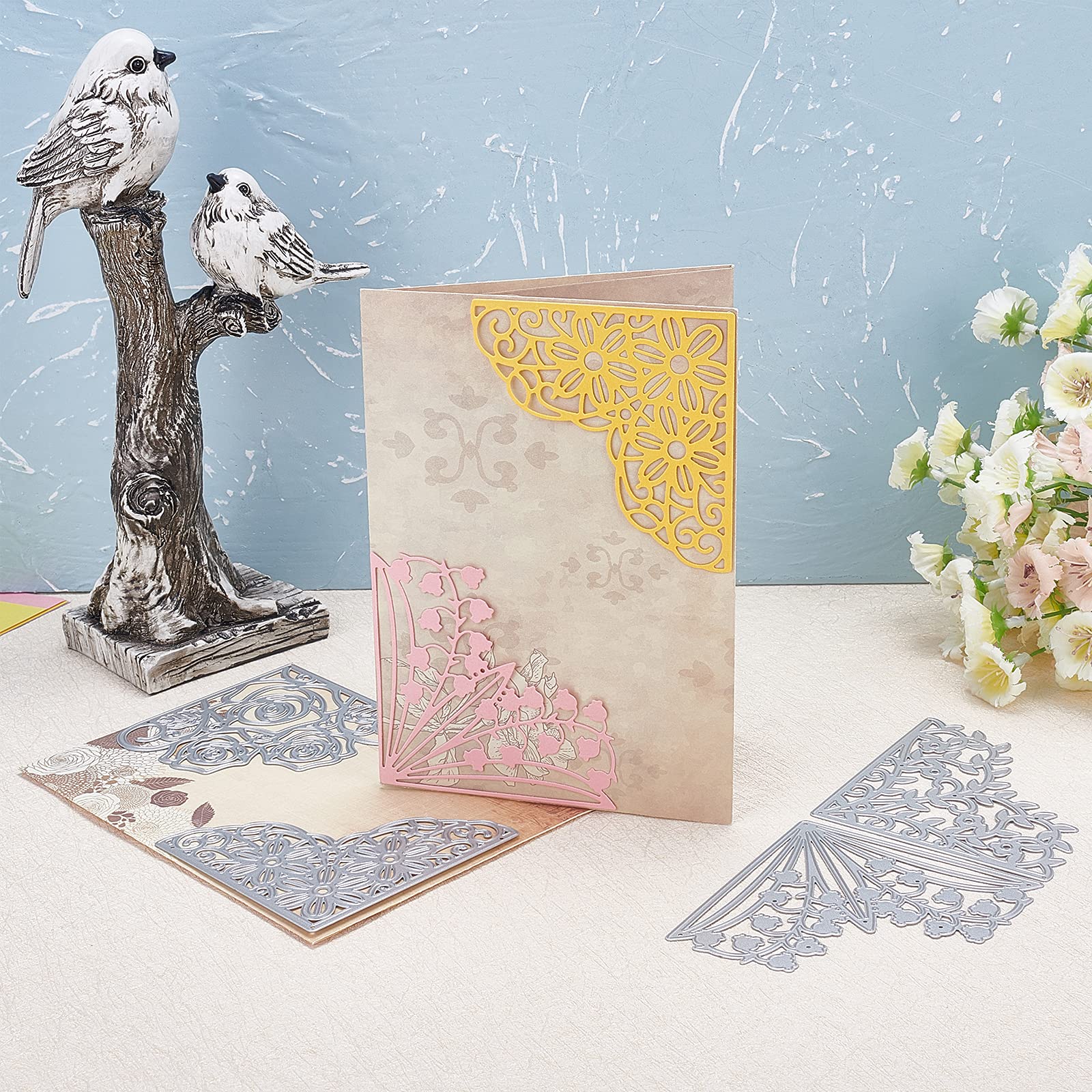 Nuovo Angolo In Pizzo Cornice Quadrata Fai Da Te Metallo Taglio - Foto 10