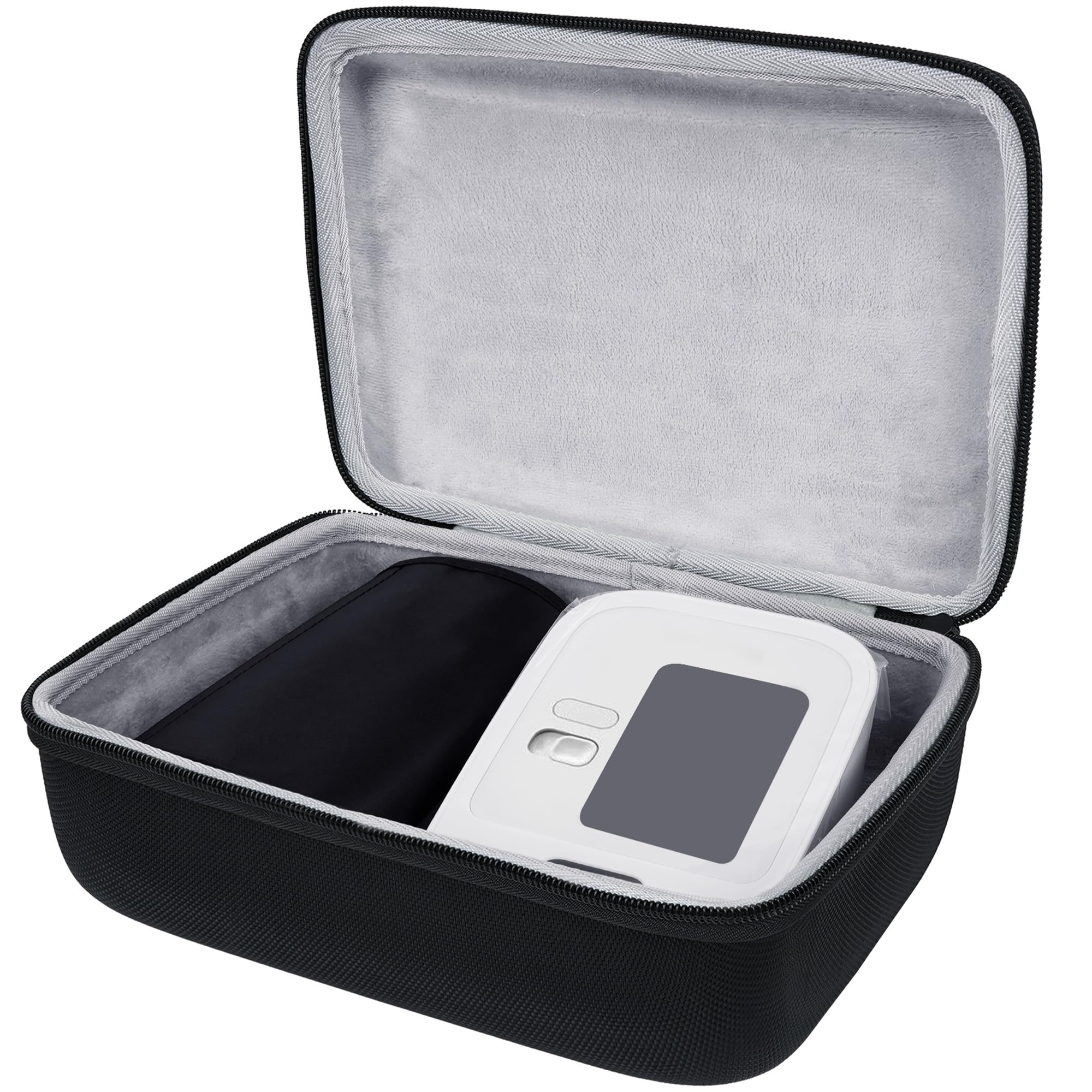 Rectangular Upper Arm Blood Pressure Monitor Shell, Compatible With Omron 5 Series BP7250, 5 Series BP7200, 3 Series BP7100 Hard Shell Protective Travel Bag-image-1
