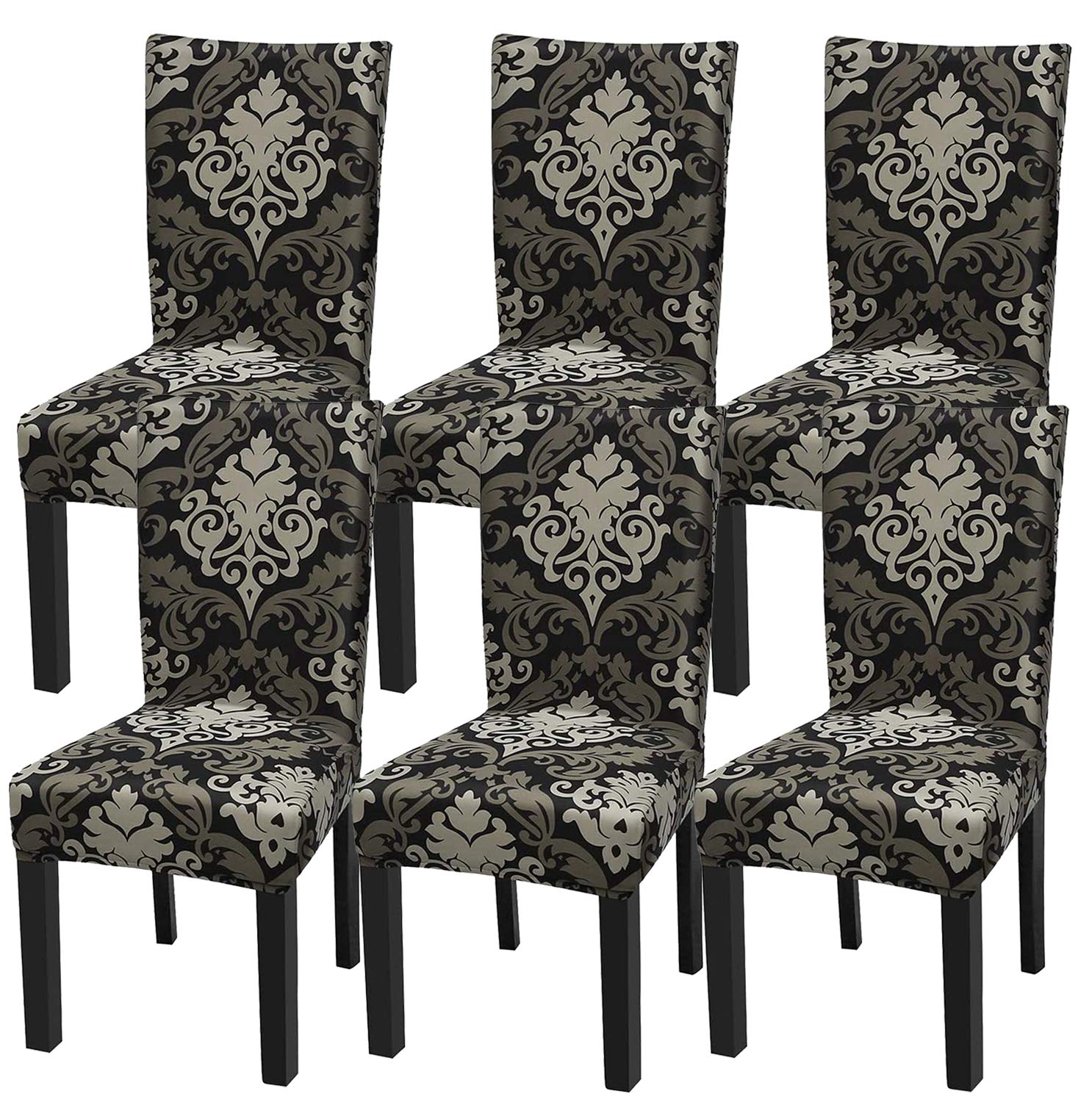 Buy YISUN Stretch Dining Chair Covers Removable Washable Short Dining