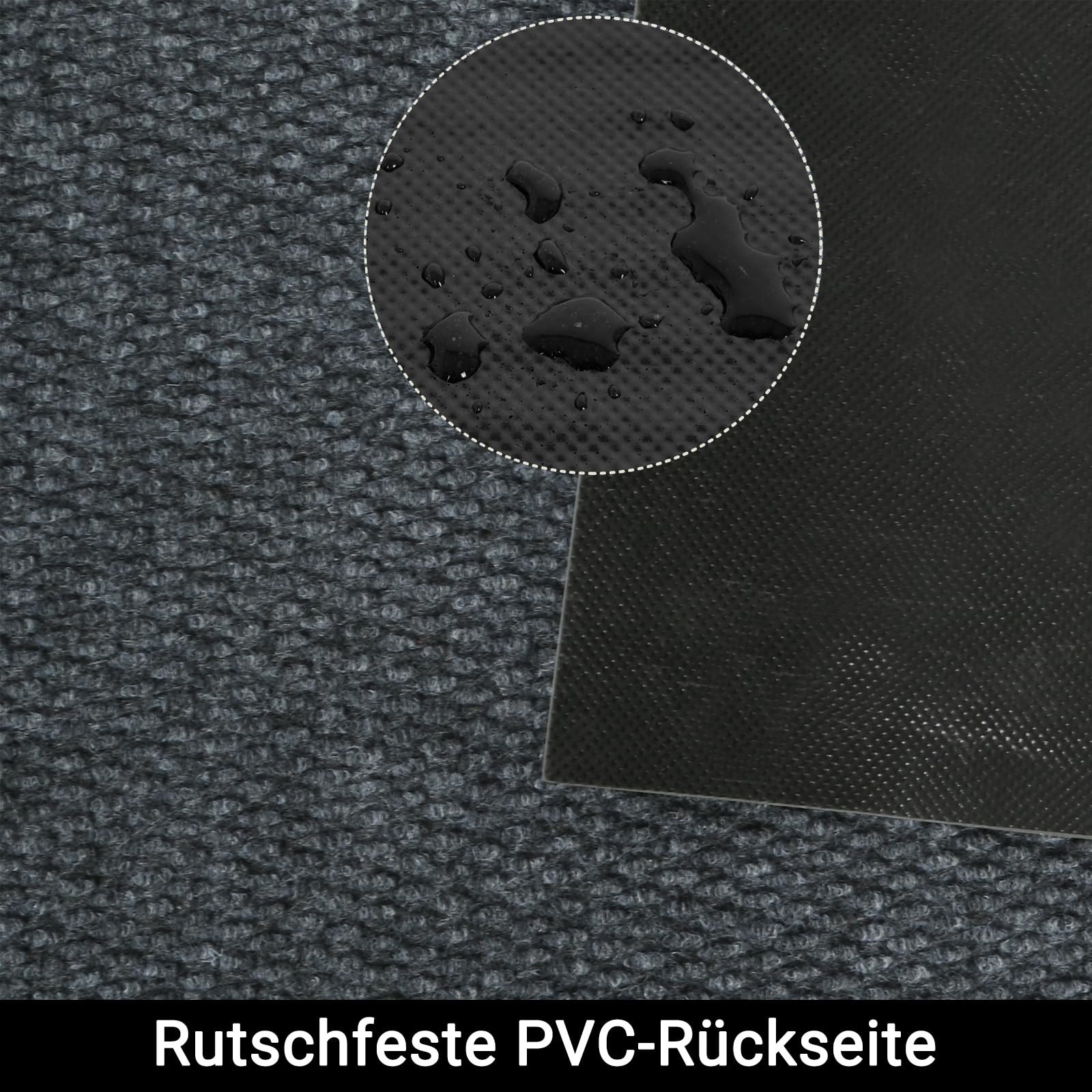 Teppich Läufer Flur rutschfest 90x300cm Schmutzfangläufer Meterware
