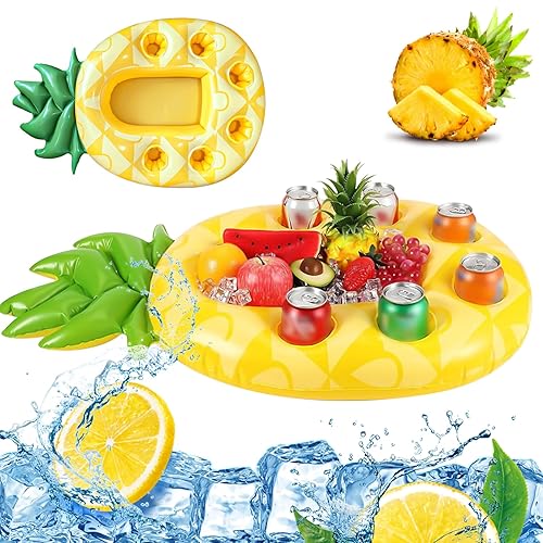Porte-gobelet gonflable flottant, 2 en 1 boissons et porte-collation Bar