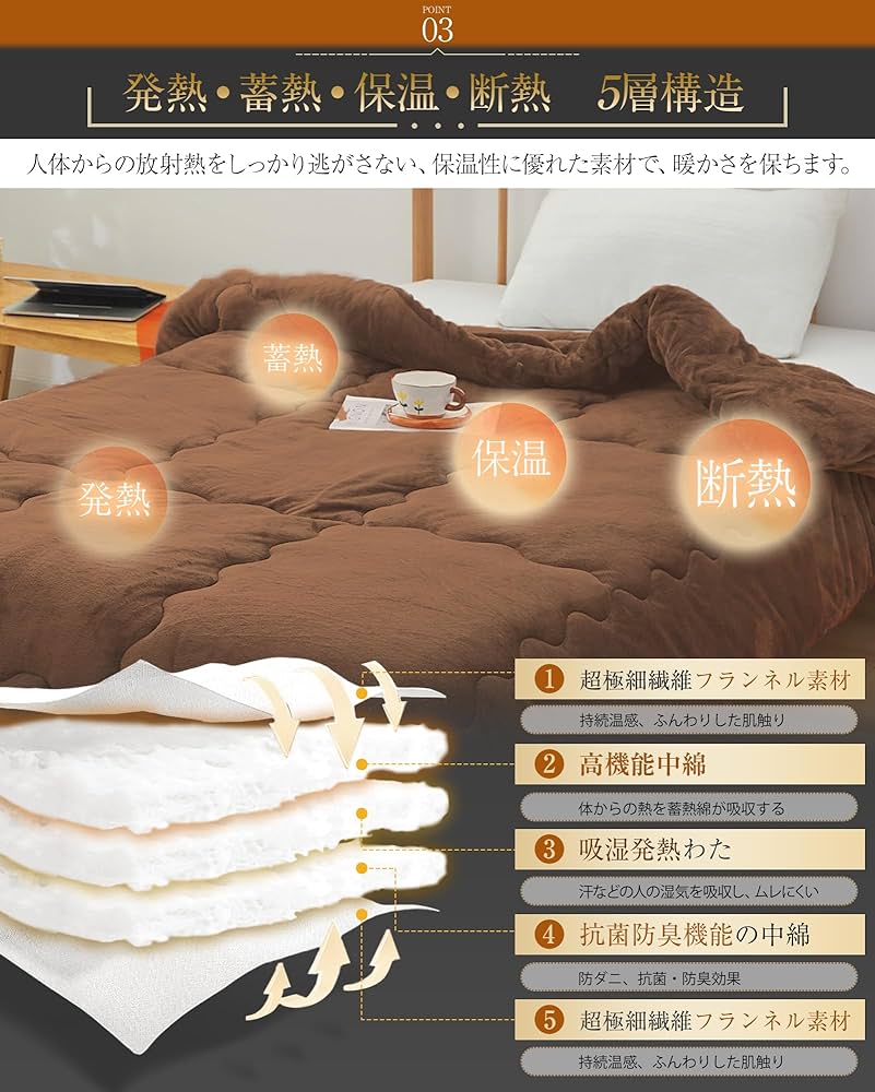 Amazon|Housecover 掛け布団 シングル 冬用 暖かい 5層構造 Amazon|Housecover 掛け布団 シングル 冬用 暖かい 5層構造