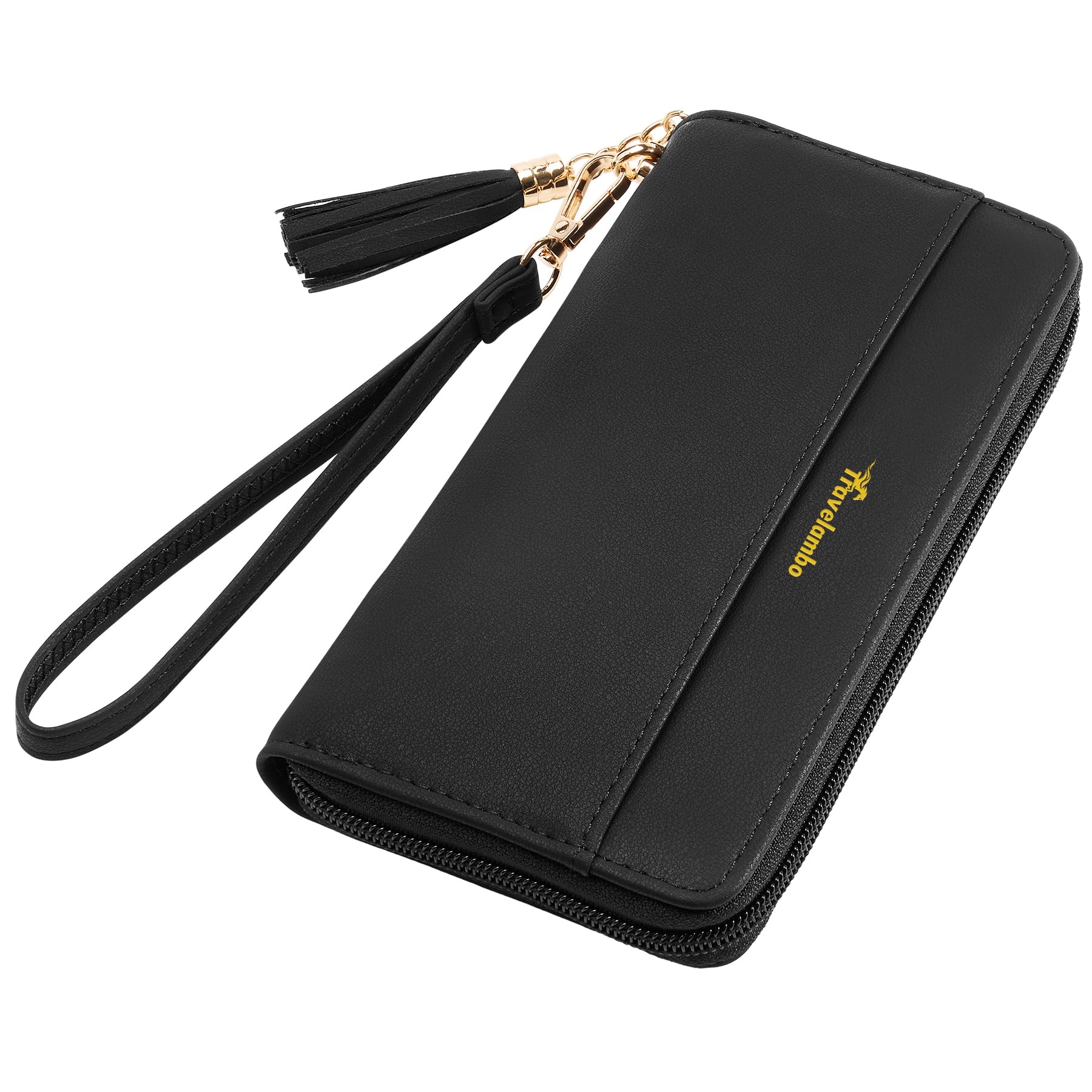 Womens Wallet Tassel Bifold Ladies Cluth Wristlet Wrist strap Long Purse