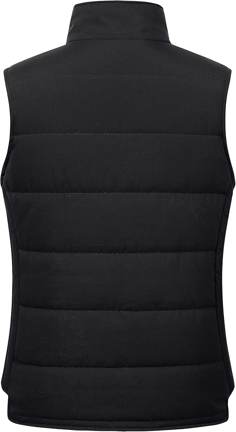 Chrisuno Women's Winter Vests Outerwear Lightweight Quilted Puffer Utility Vest - Image 2