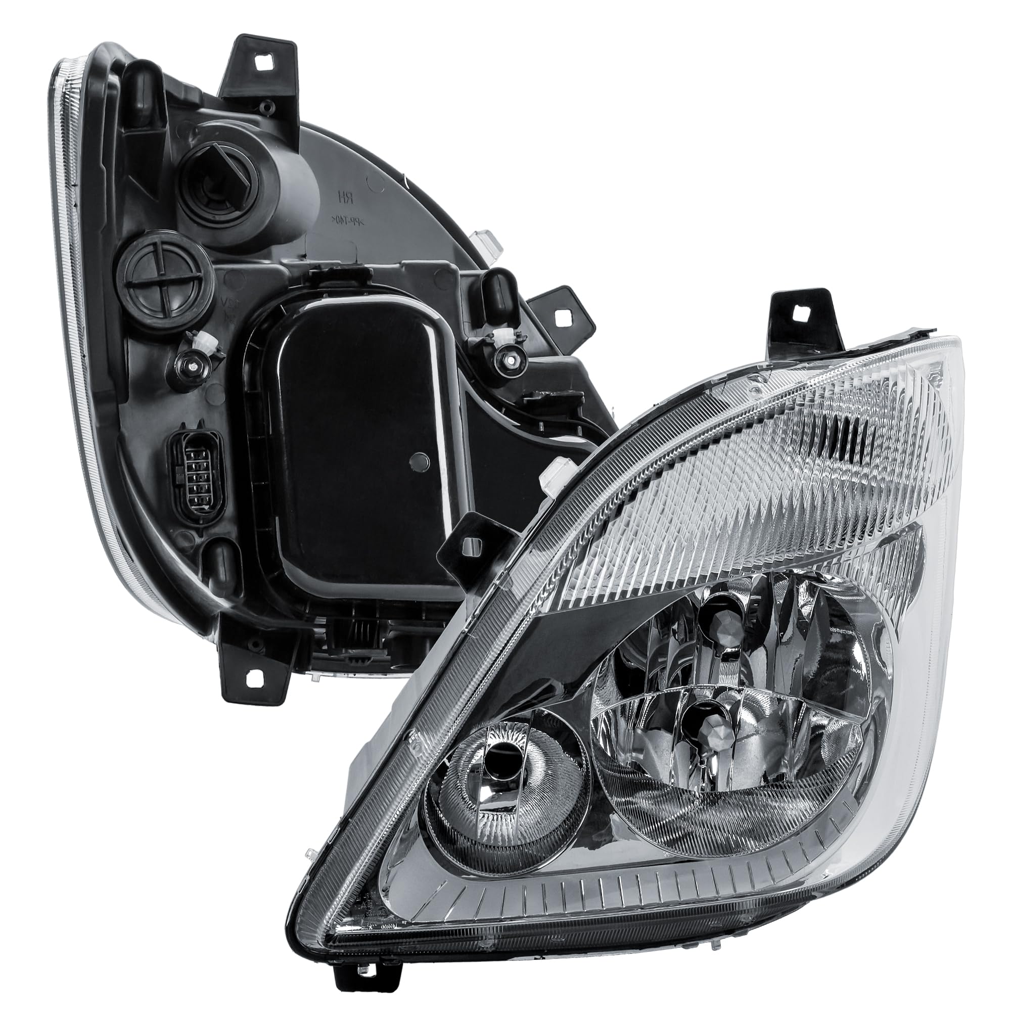 LONGLING Faros delanteros izquierdos con motor sin antinieblas para Mercedes Sprinter W906 2006-2013