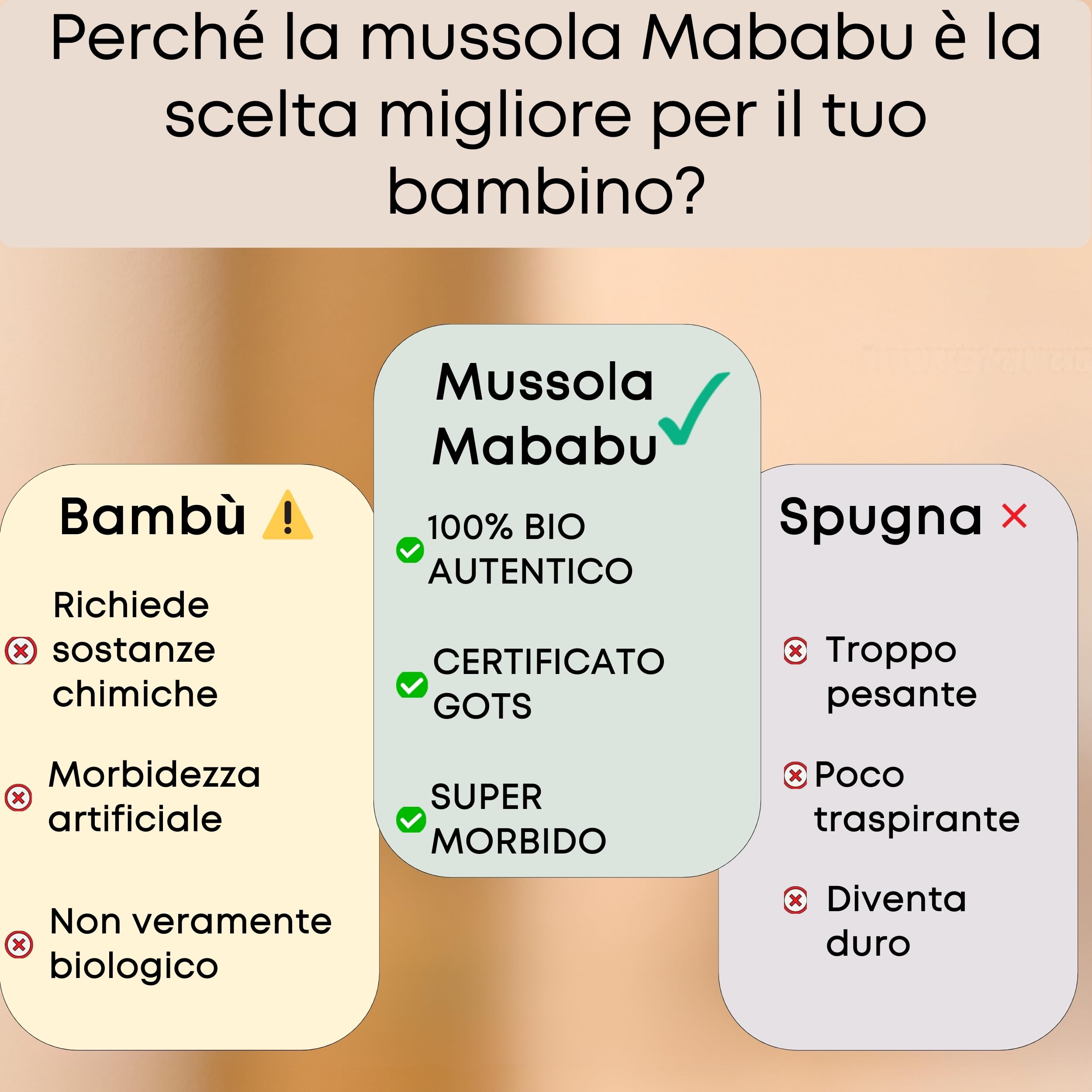 accappatoio neonato 0-3 mesi a 3 anni I 75x75cm I EXTRA morbido e assorbente I Mussola di cotone bio 4 strati GOTS I asciugamano neonato bagnetto I Lavabile 40°C I Asciugamano con cappuccio