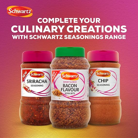 Schwartz Bacon Flavour Bits, 320g – Smoky, Crispy Vegan-Friendly Bacon Topping for Salads, Pasta & Gourmet Recipes