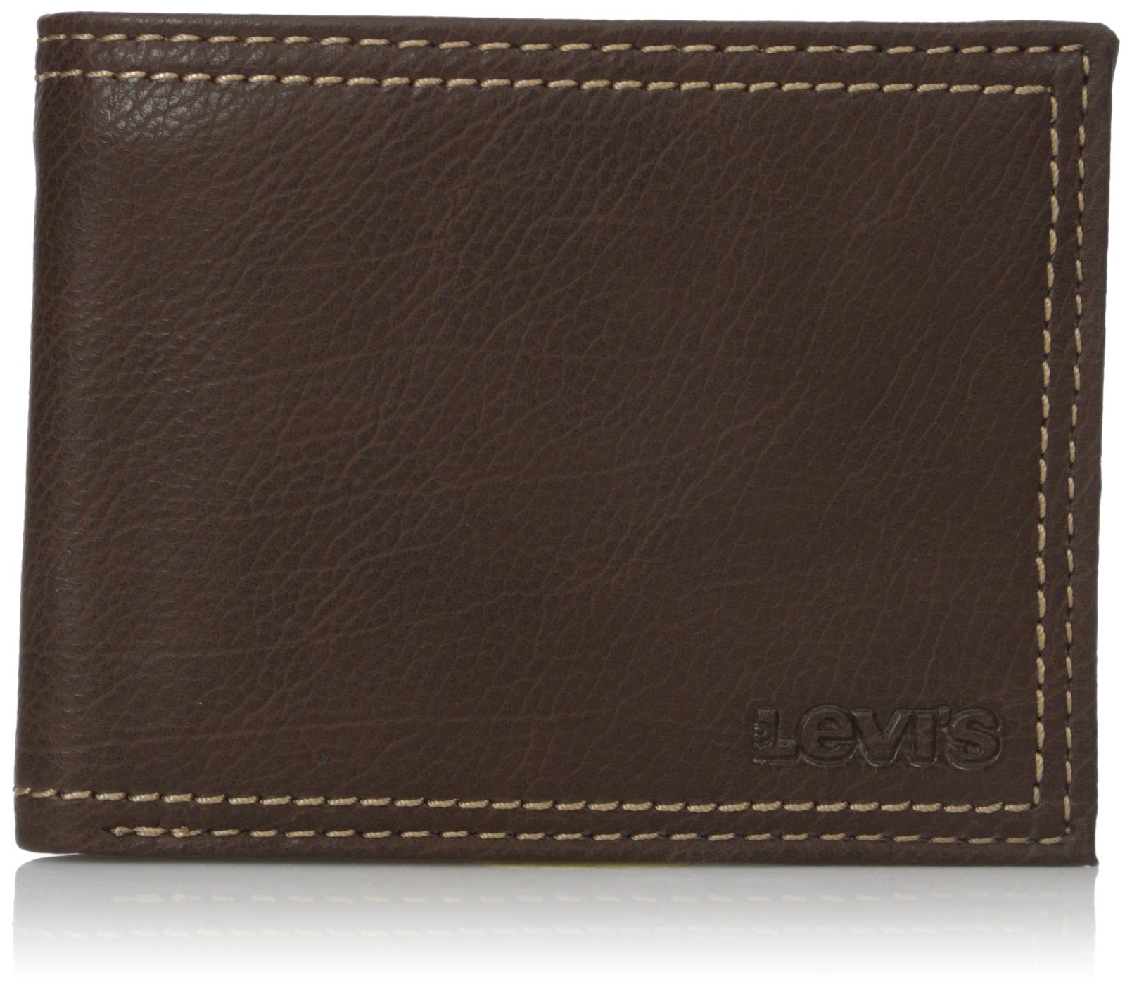 Levi's Men's Traveler Wallet With Interior Zipper