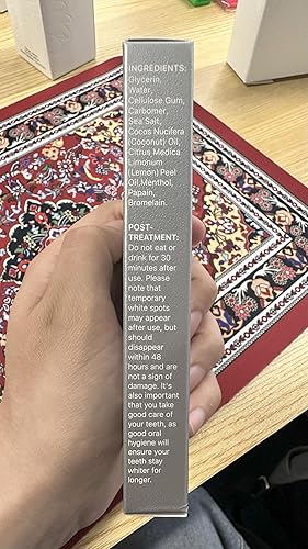 Miniatura 3 de InoPro Kit de tiras blanqueadoras de dientes naturales 14 tratamientos - Blanqueador para dientes sensibles, sin peróxido con papaína, bromelina