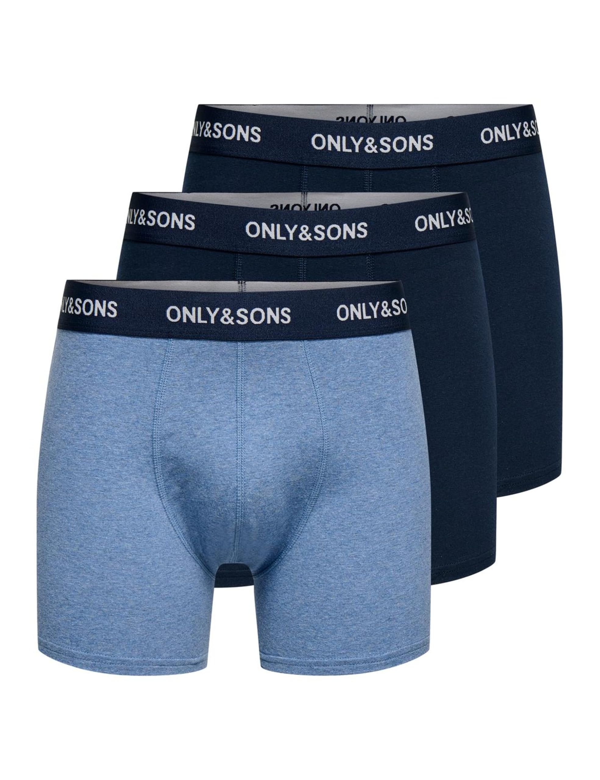 Only & Sons Herren Onsfitz Solid Boxer 3Pack Noos (3er Pack)