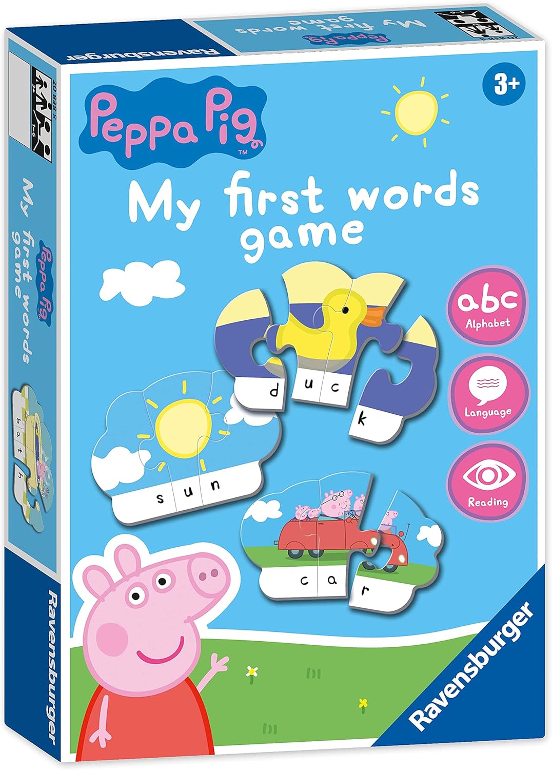 Ravensburger Peppa Pig My First Word Educational Games for Kids Age 4 Years Up - Ideal for Early Learning, Alphabet, Reading and Spelling