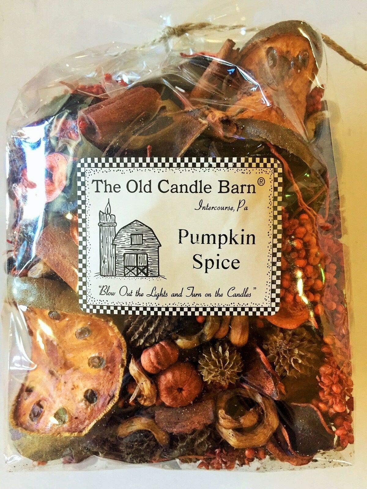 Old Candle Barn Pumpkin Spice Potpourri Large Bag - Perfect Fall Decoration or Bowl Filler - Beautiful Autumn Scent
