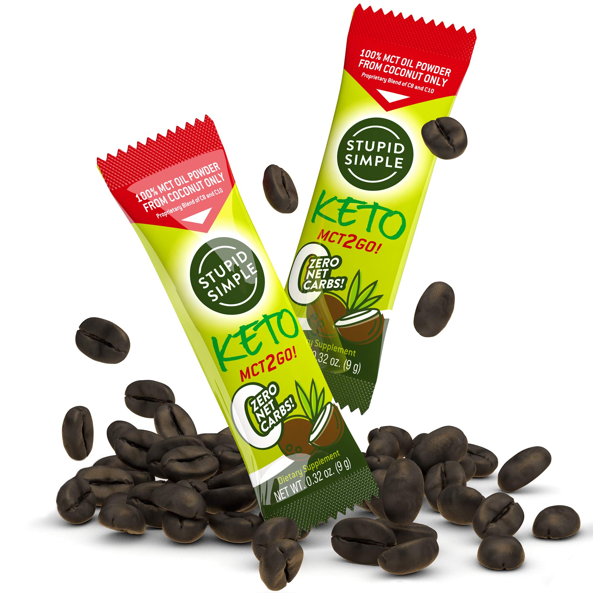 MCT2Go! 100% MCT Oil Powder from Coconut C8 and C10 Blend, Zero Net Carbs (7 Packets) Great for Pre-Workout, Appetite Control, and Mental Performance