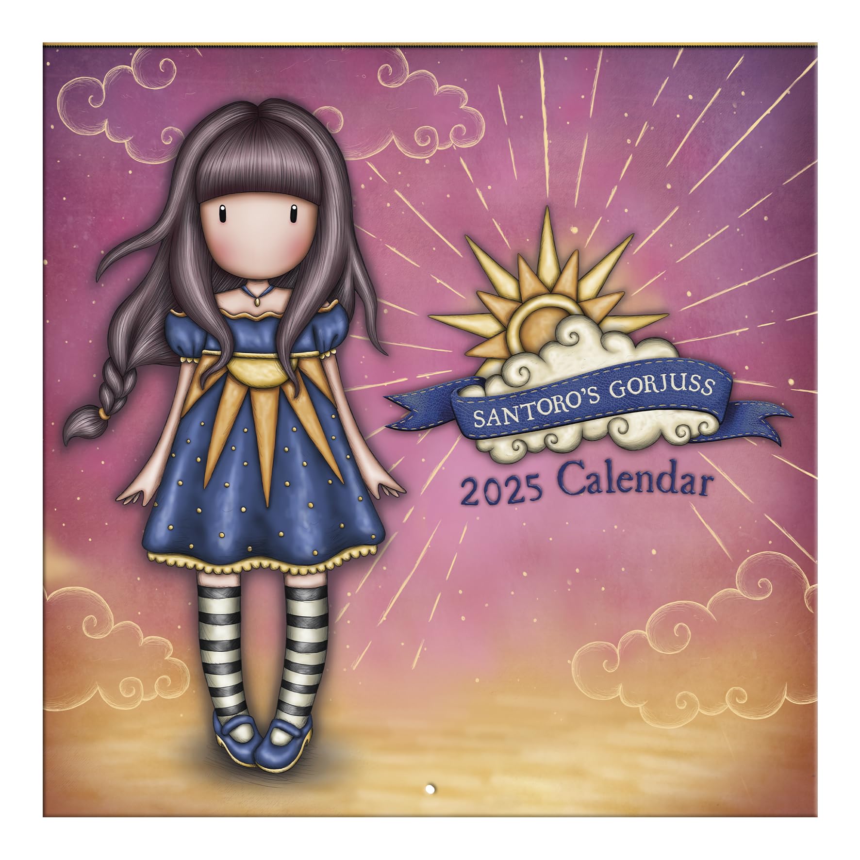 SANTOROGorjuss 2025 Wall Calendar Ray of Light - 13 Month Calendar Runs Jan'25 to Jan'26 - For Gorjuss Fans with Beautiful Images Every Month - For Her Sister Friend Mum Girlfriend