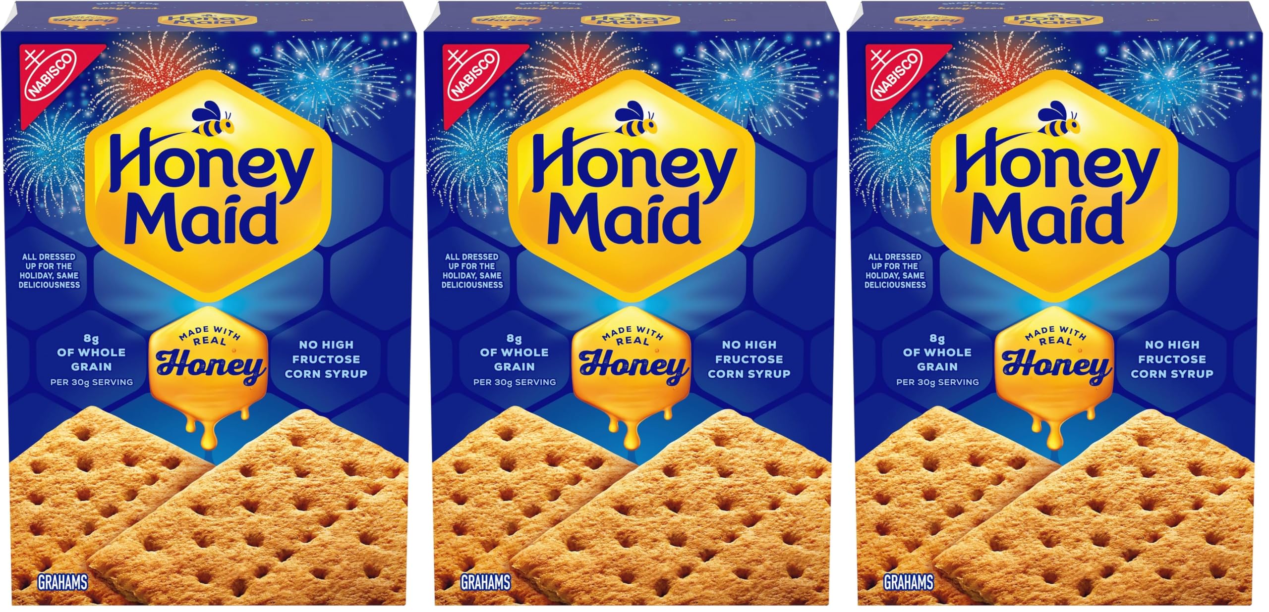 Honey Maid 14.4 Ounce (Pack of 3) / 1 / 3 Graham Crackers
