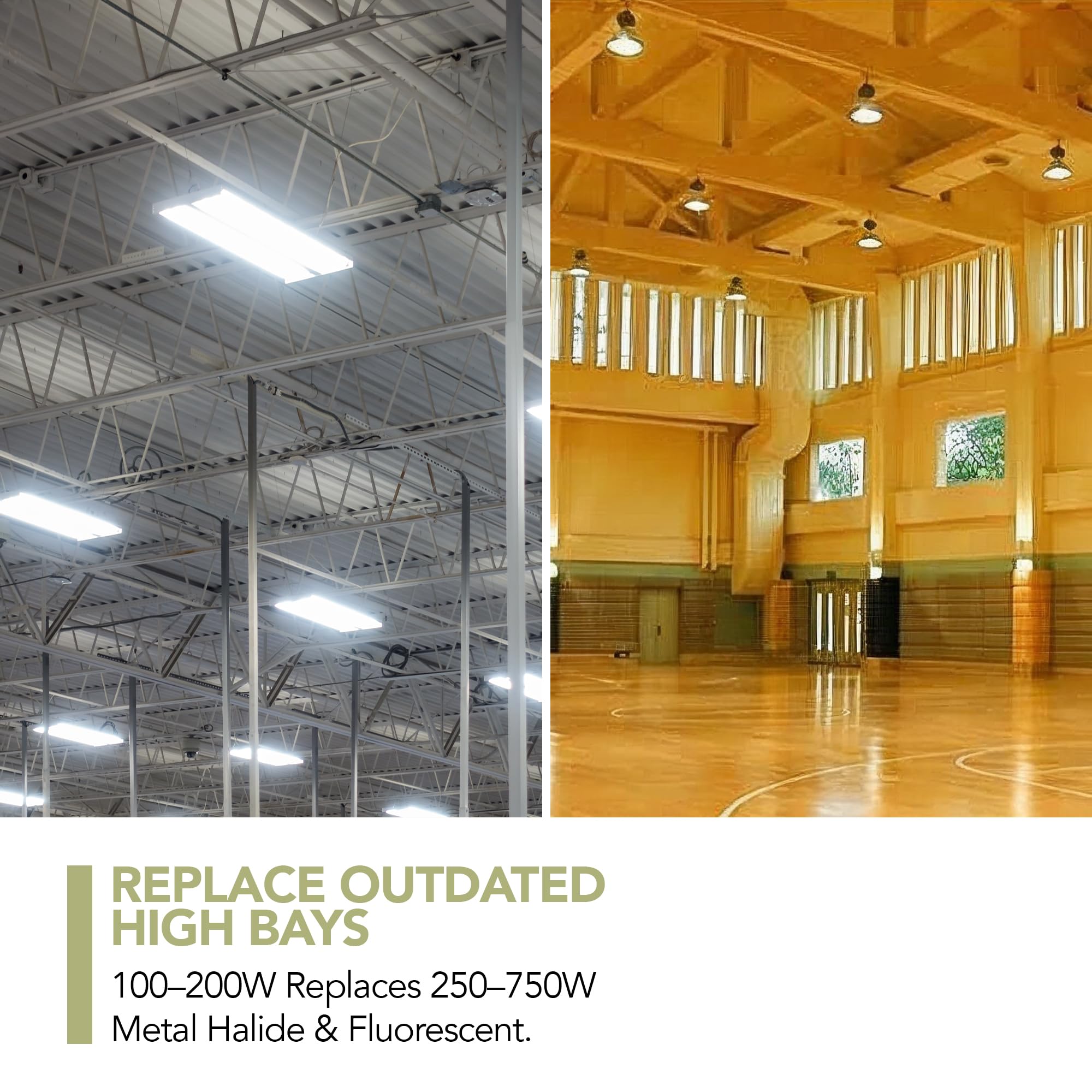 WareLight LED UFO High Bay Light 30 000 Lumen 200W 5000K Daylight Dimmable Commercial Ceiling Fixture 120 277V — view 5