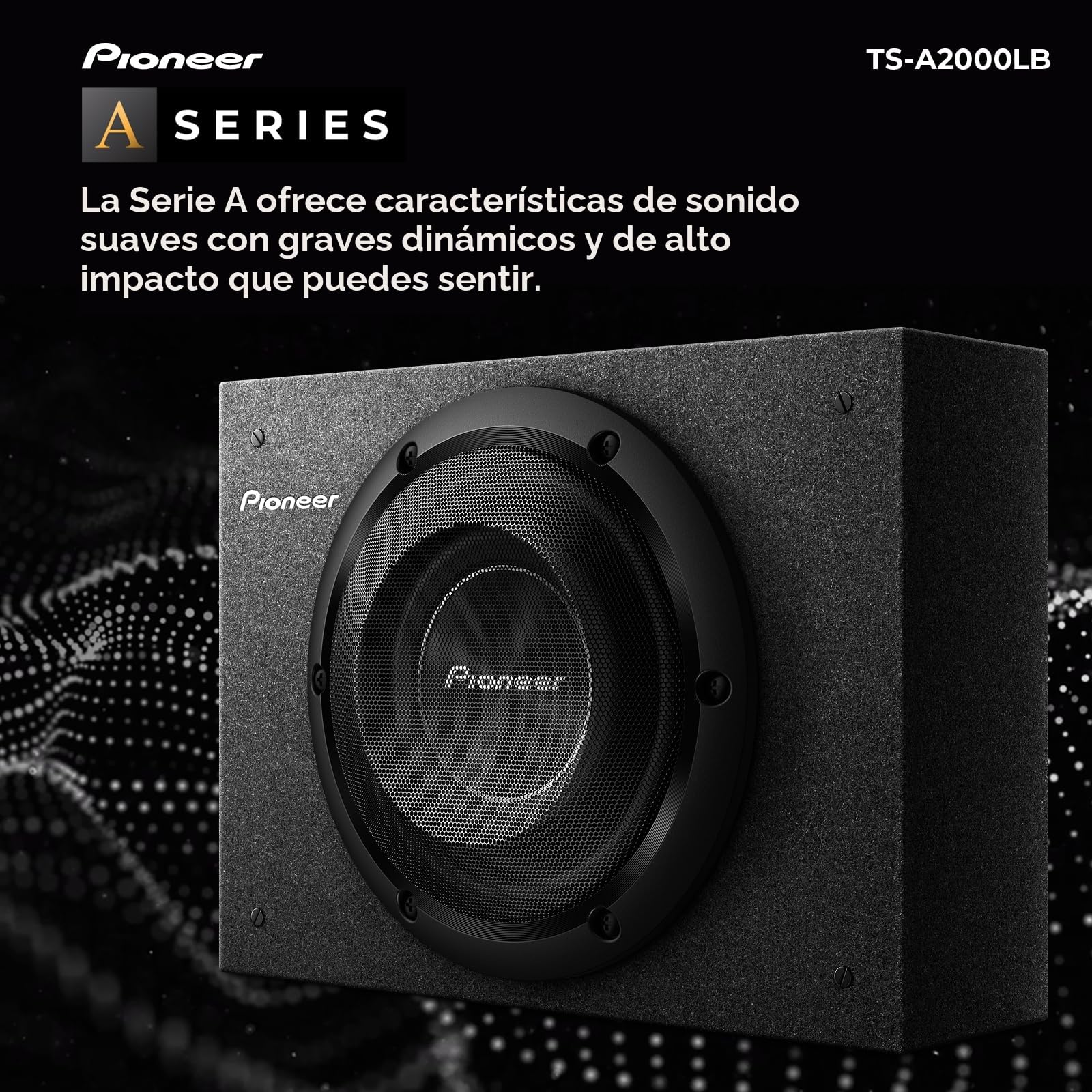 PIONEER TS-A2000LB - Subwoofer de componentes Poco Profundos Serie A de 20 cm / 8 Pulgadas Incluido, 700 W MÁX. 250W Nom