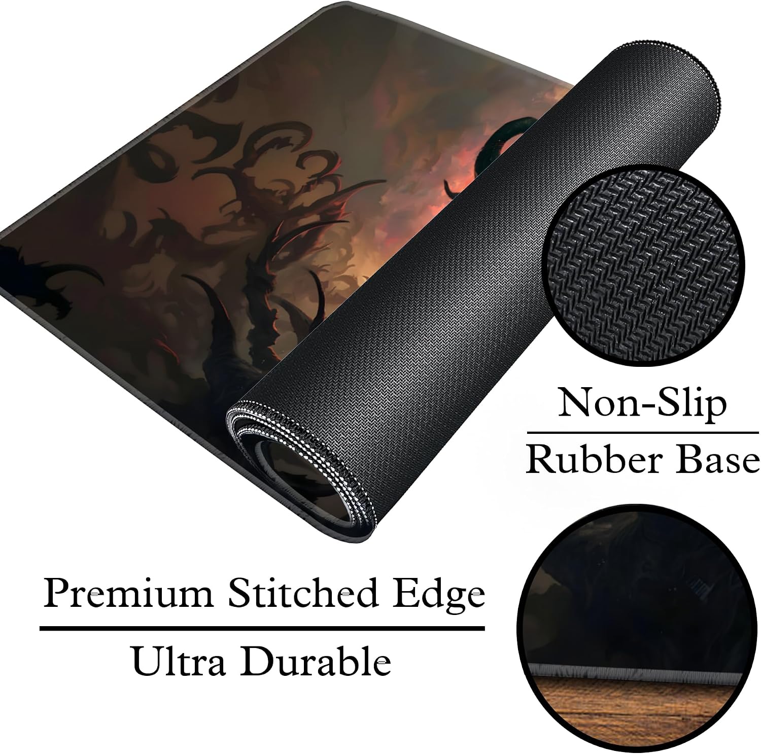 Card Game Playmat - Premium Stitched Edge - Perfect for MTG Commander Decks (Sheoldred) image 4